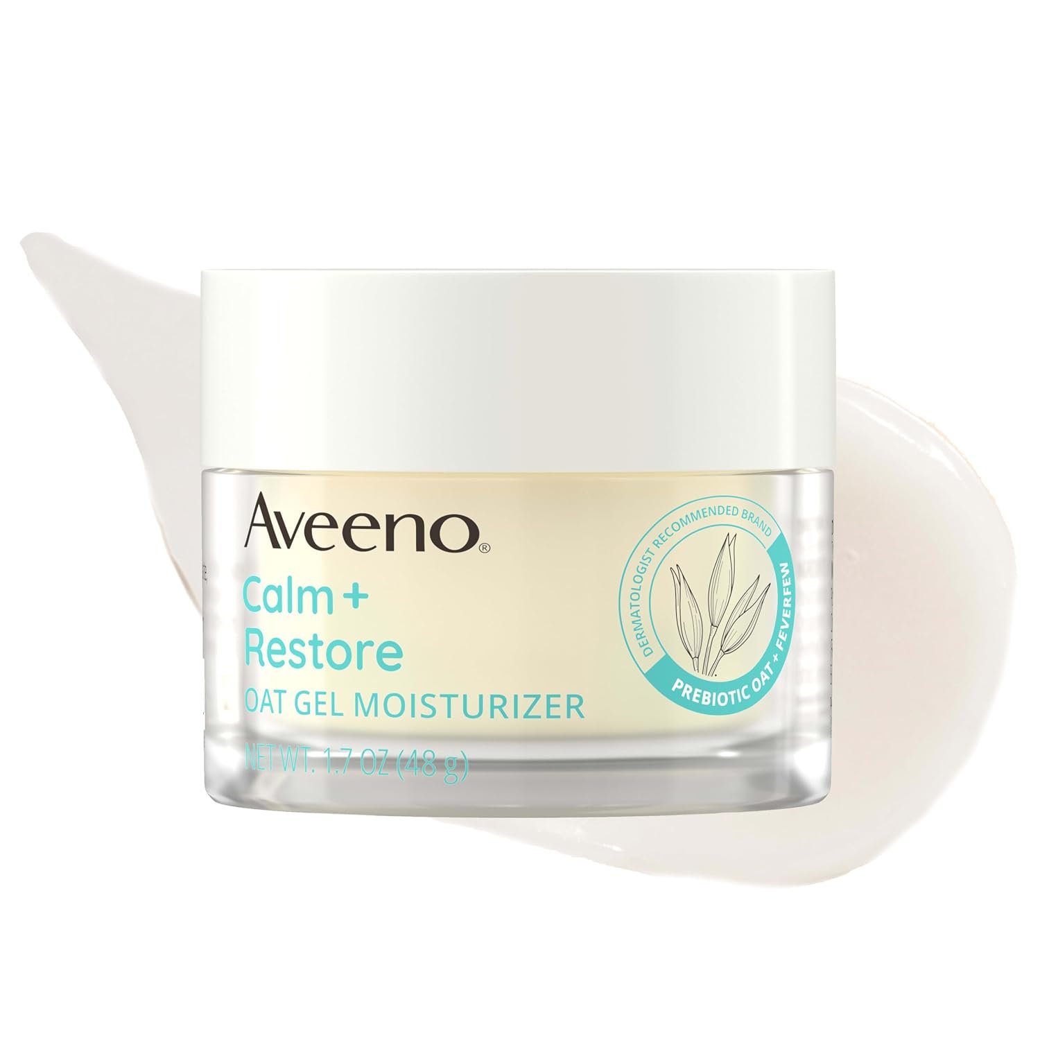 Aveeno Calm + Restore Oat Gel Moisturizer, Fragrance-Free, 1.7 oz