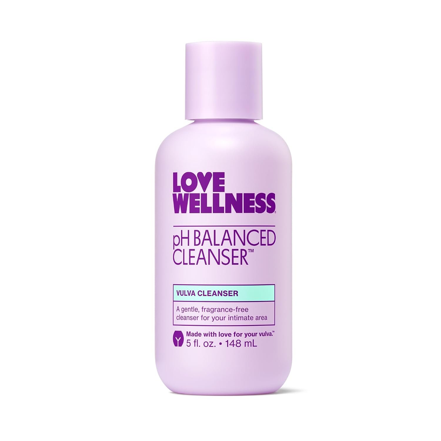 Love Wellness | pH Balanced Feminine Wash | Fragrance-Free | 5 Fl Oz