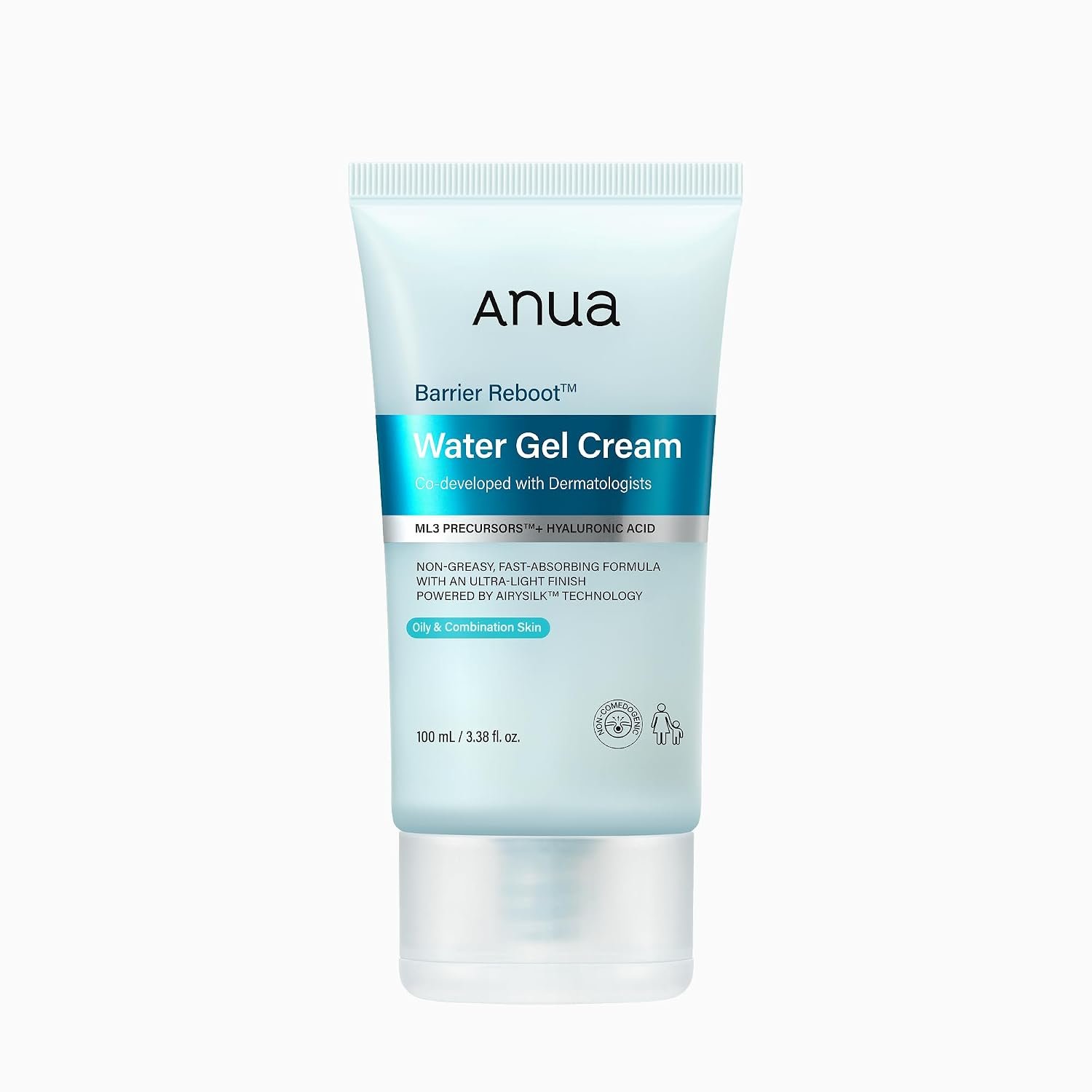 ANUA Barrier Reboot Water Gel Cream, 3.38 fl oz