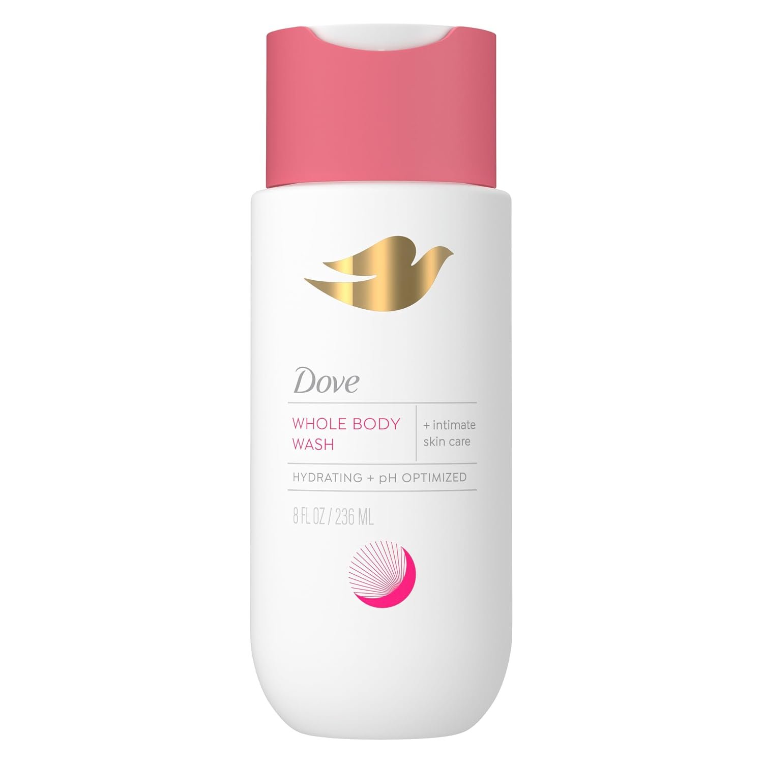 Dove Whole Body +Intimate Wash for Women, Unscented pH-optimized, 8 oz