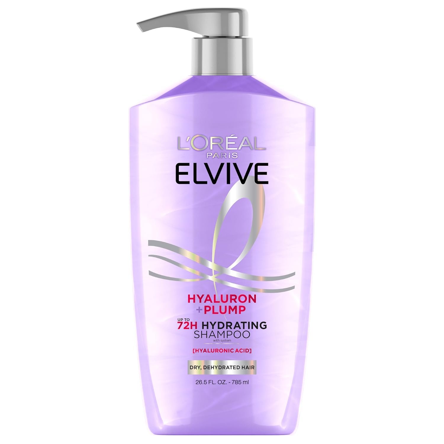 L’Oreal Paris Elvive Hyaluron Plump Shampoo, 26.5 Fl Oz