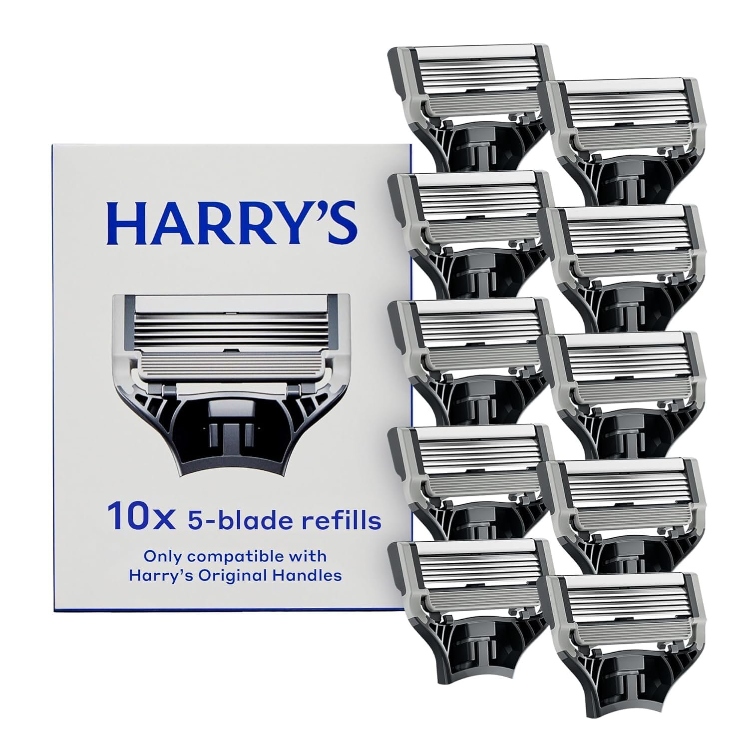 Harry’s Original Razor Blades for Men – 10 Count