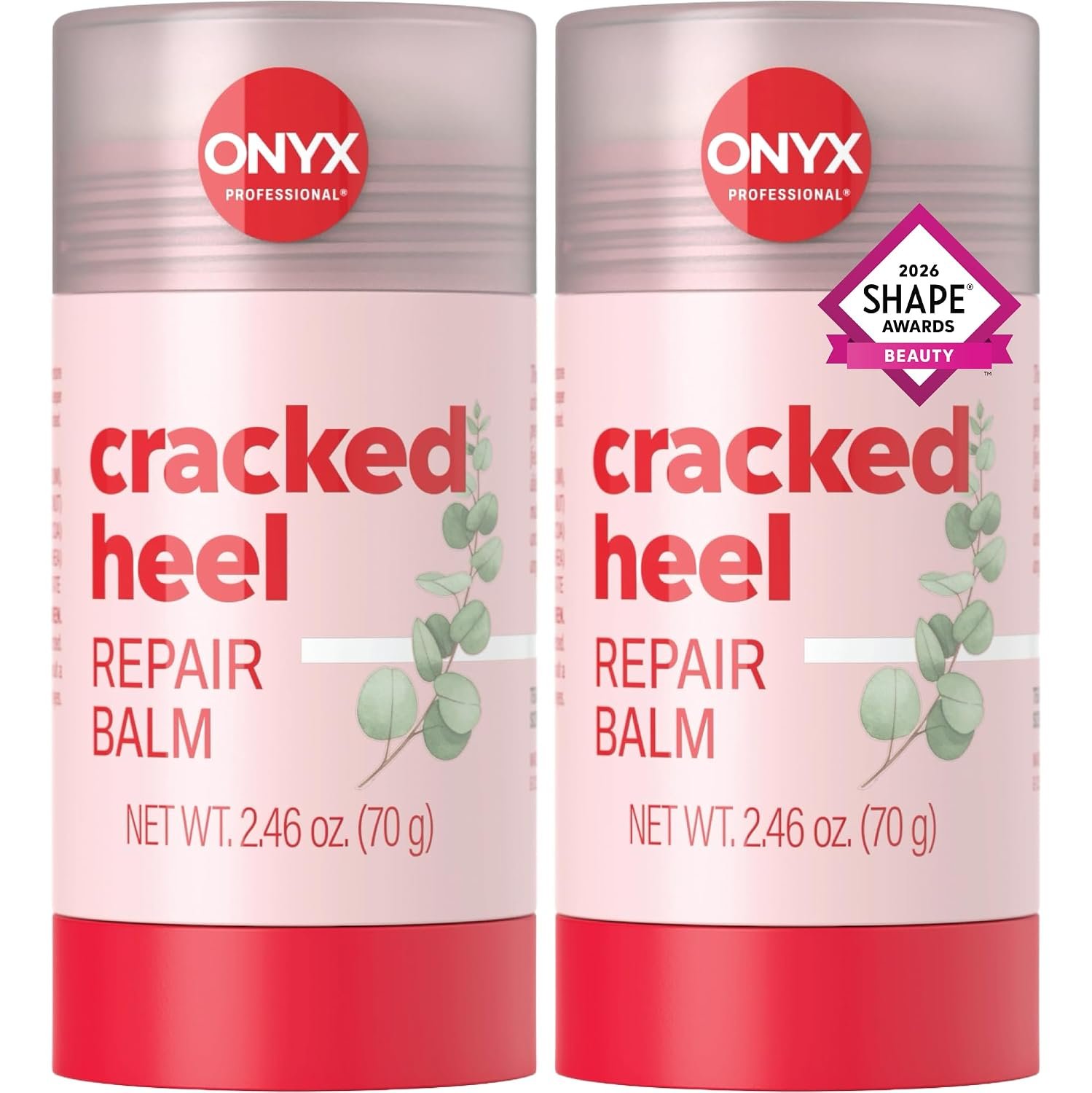 Onyx Professional Cracked Heel Treatment, Tea Tree Eucalyptus, 2 pk