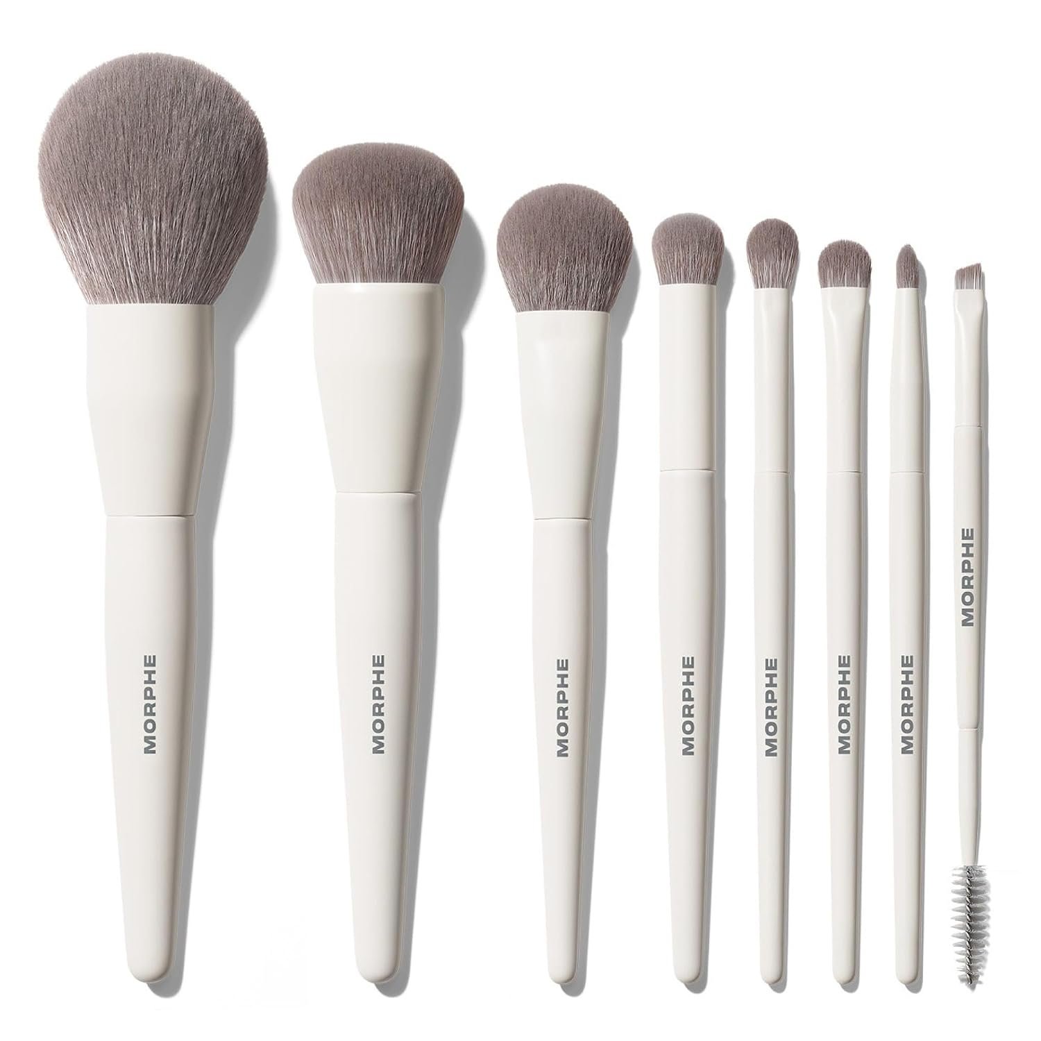Morphe Best of Blends 8 Piece Makeup Brush Set – Face and Eye Makeup Brushes for Foundation, Concealer, Powder, Blush, Eyeshadow & Brows – Professional Brush Kit (8 ct)