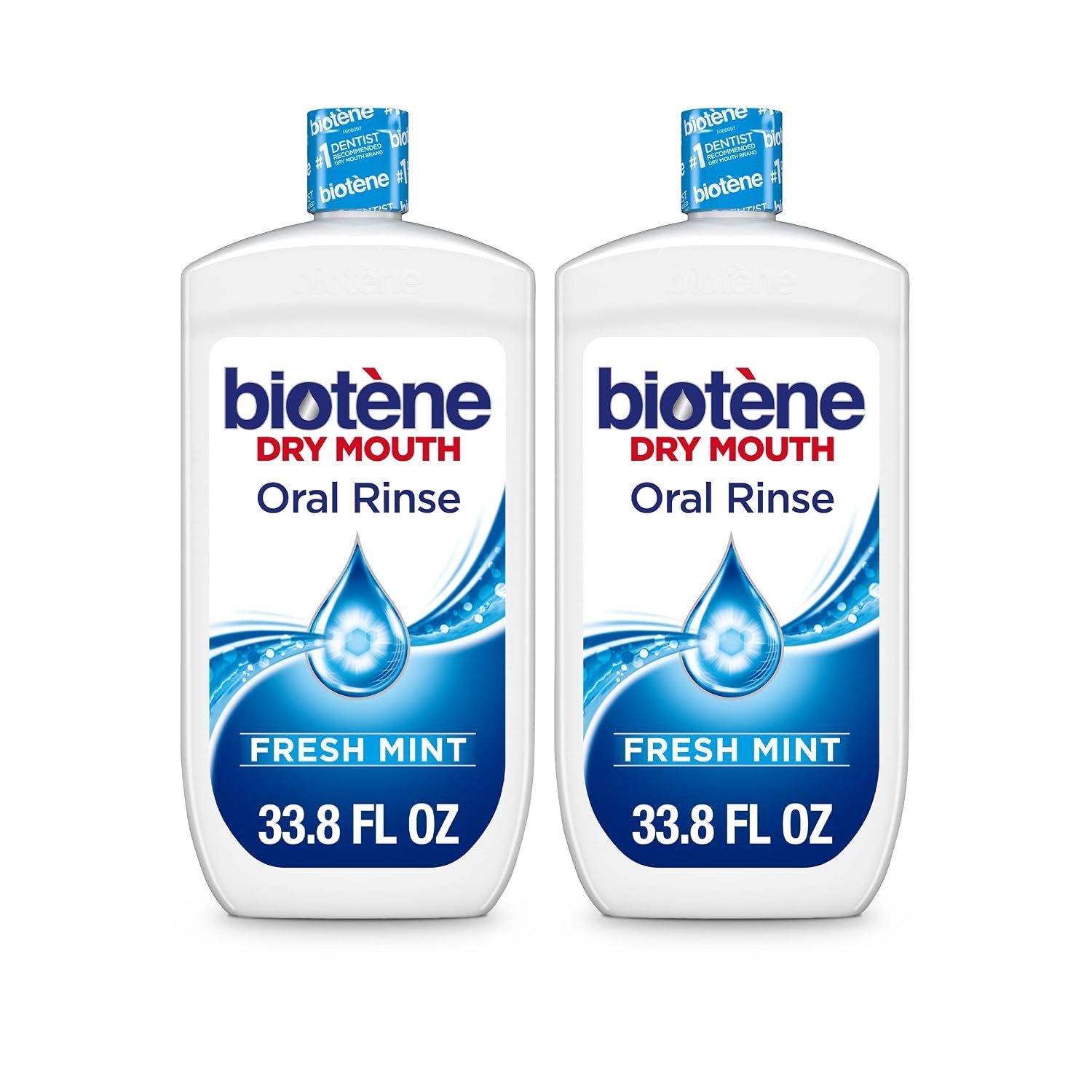 Biotene Oral Rinse Mouthwash for Dry Mouth, 2×33.8 fl oz
