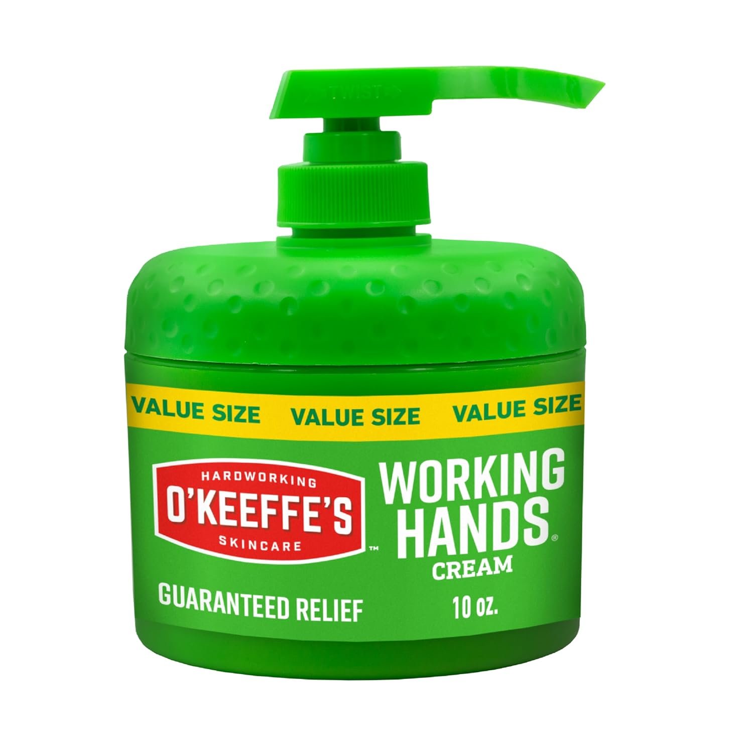 OKeeffes Working Hands Cream, Pumpable Jar, 10oz, Extreme Dryness