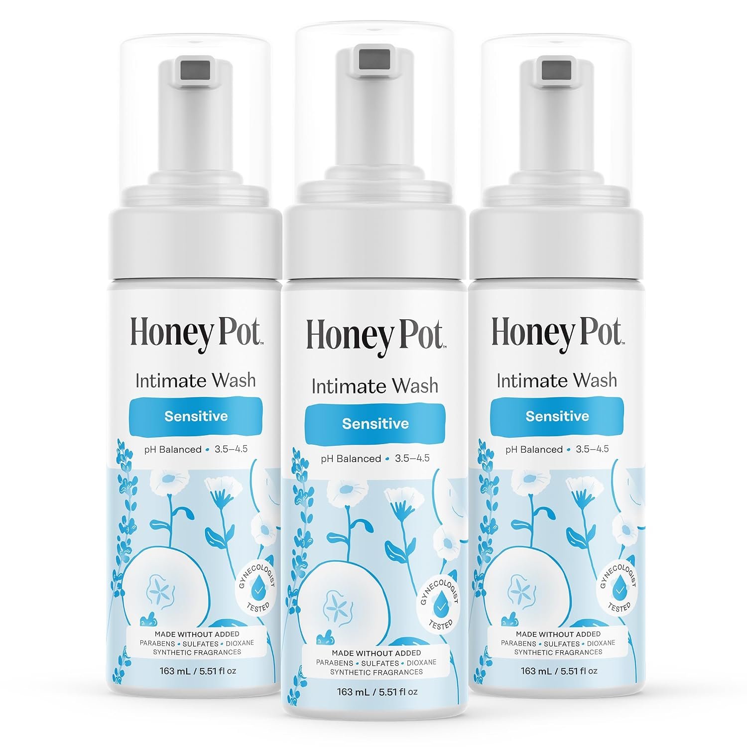 The Honey Pot Company – Feminine Wash – Sensitive, 5.51 Fl Oz