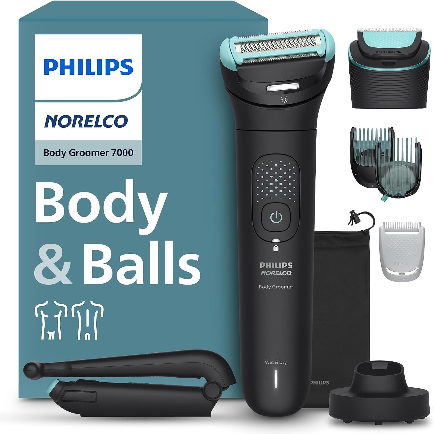 Philips Norelco OneBlade 360 Face + Body Trimmer & Shaver with Connectivity