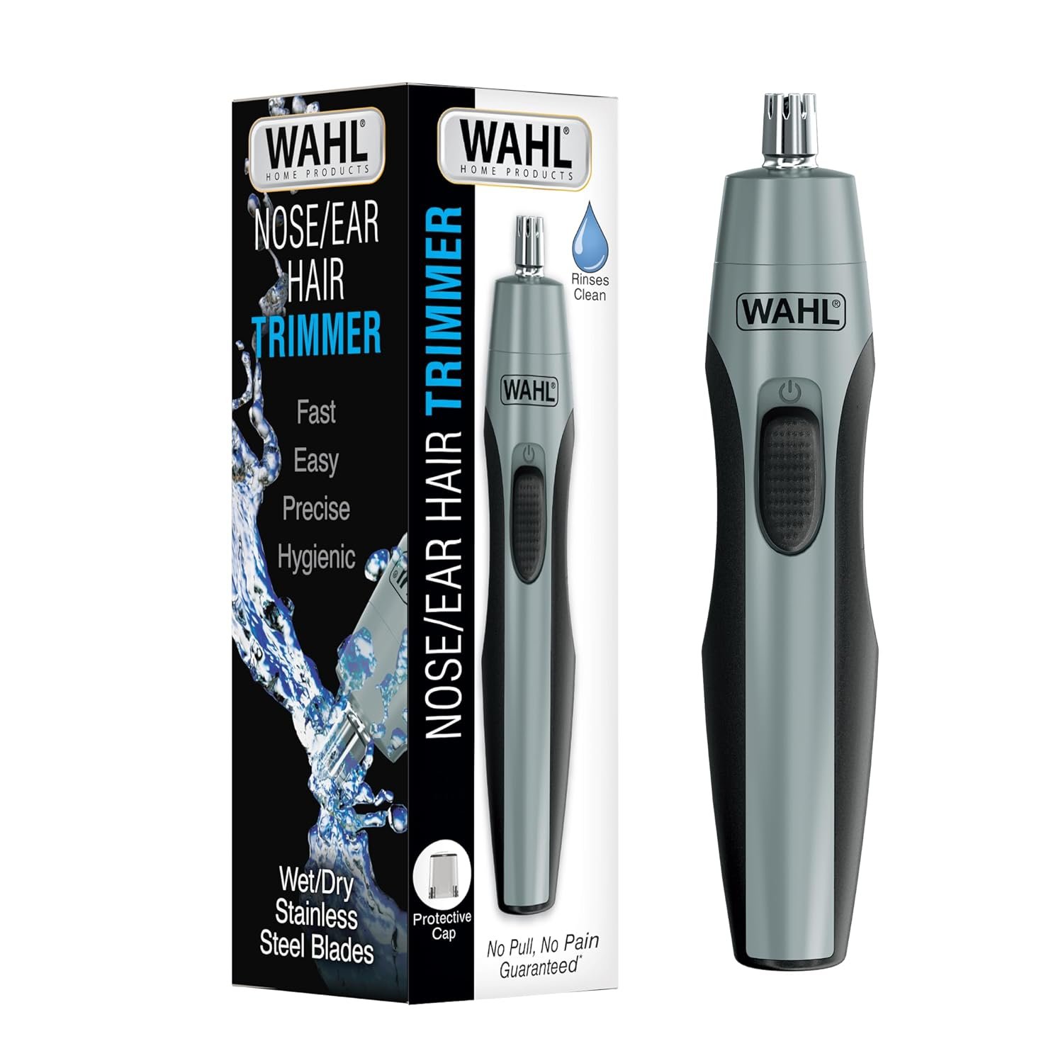Wahl Clipper Battery Operated Precision Ear & Nose Hair Trimmer for Men
