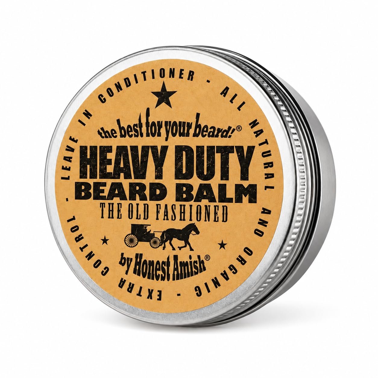 Honest Amish – Heavy Duty Beard Balm – 2 Ounce – Beard Conditioner