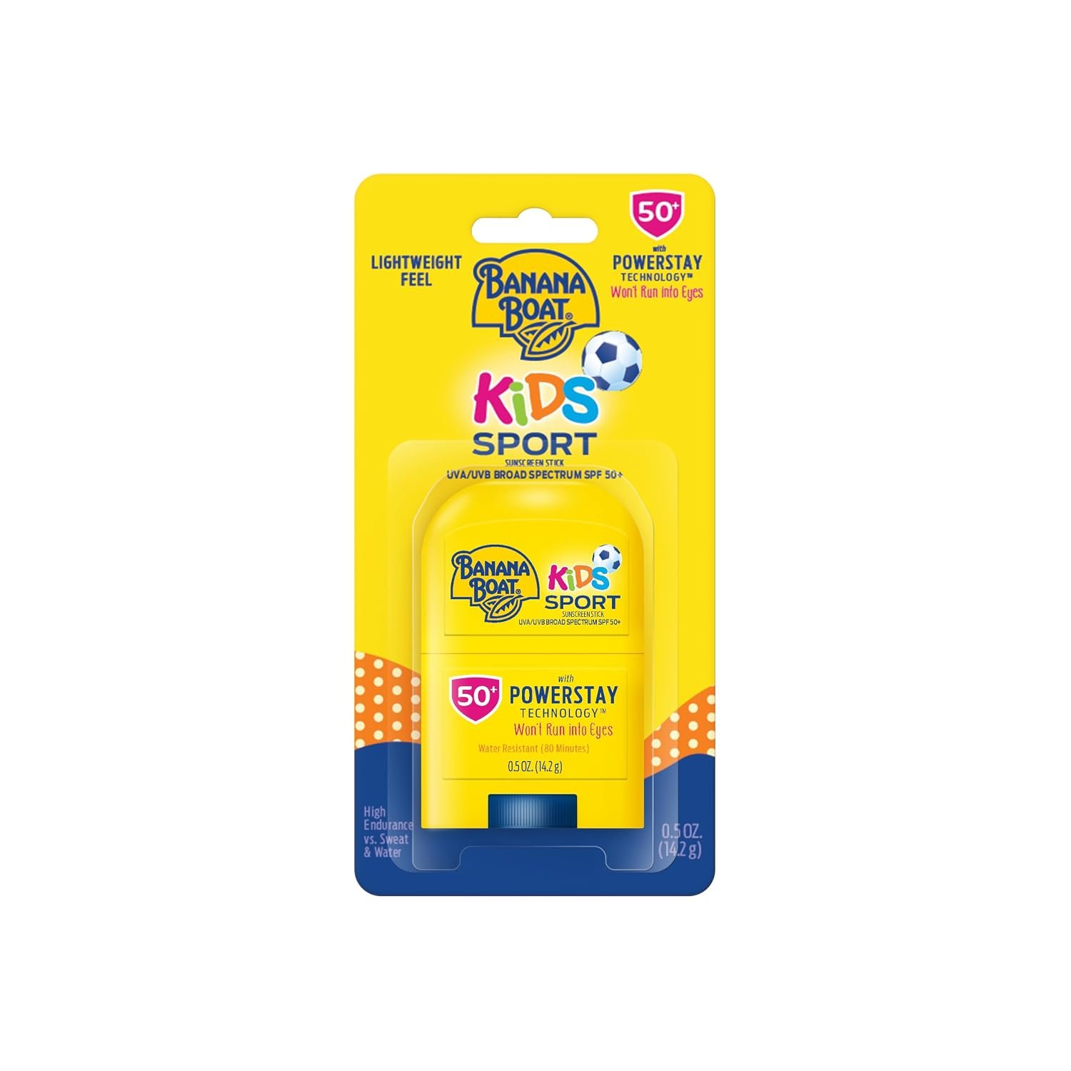 Banana Boat Sport Kids Sunscreen Stick SPF 50, 0.5 oz