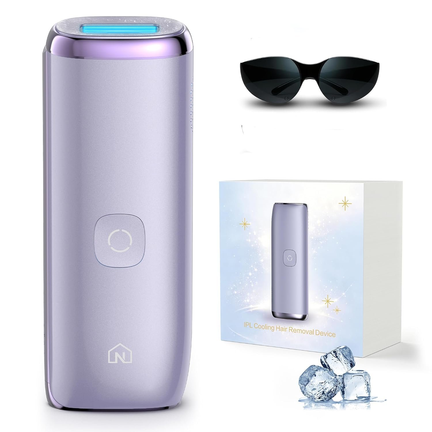 IPL Laser Hair Removal Device 25J Sapphire Ice Cooling,Purple