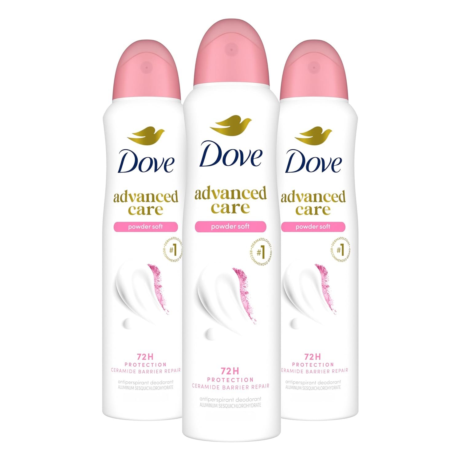 Dove Advanced Care Antiperspirant Deodorant Spray Powder Soft 3.8 oz 3PK