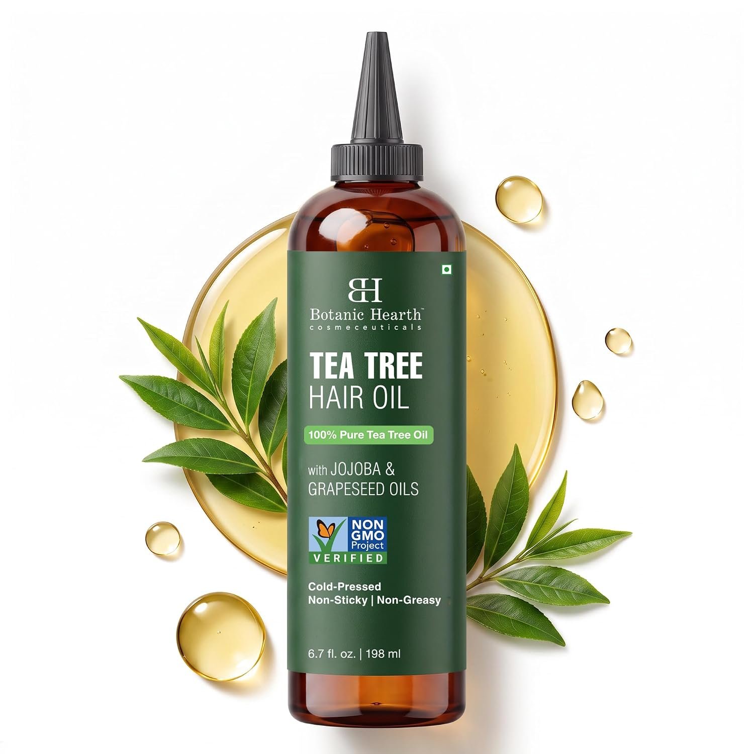 Botanic Hearth Tea Tree Hair Oil For Hair Growth – 6.7 Fl oz