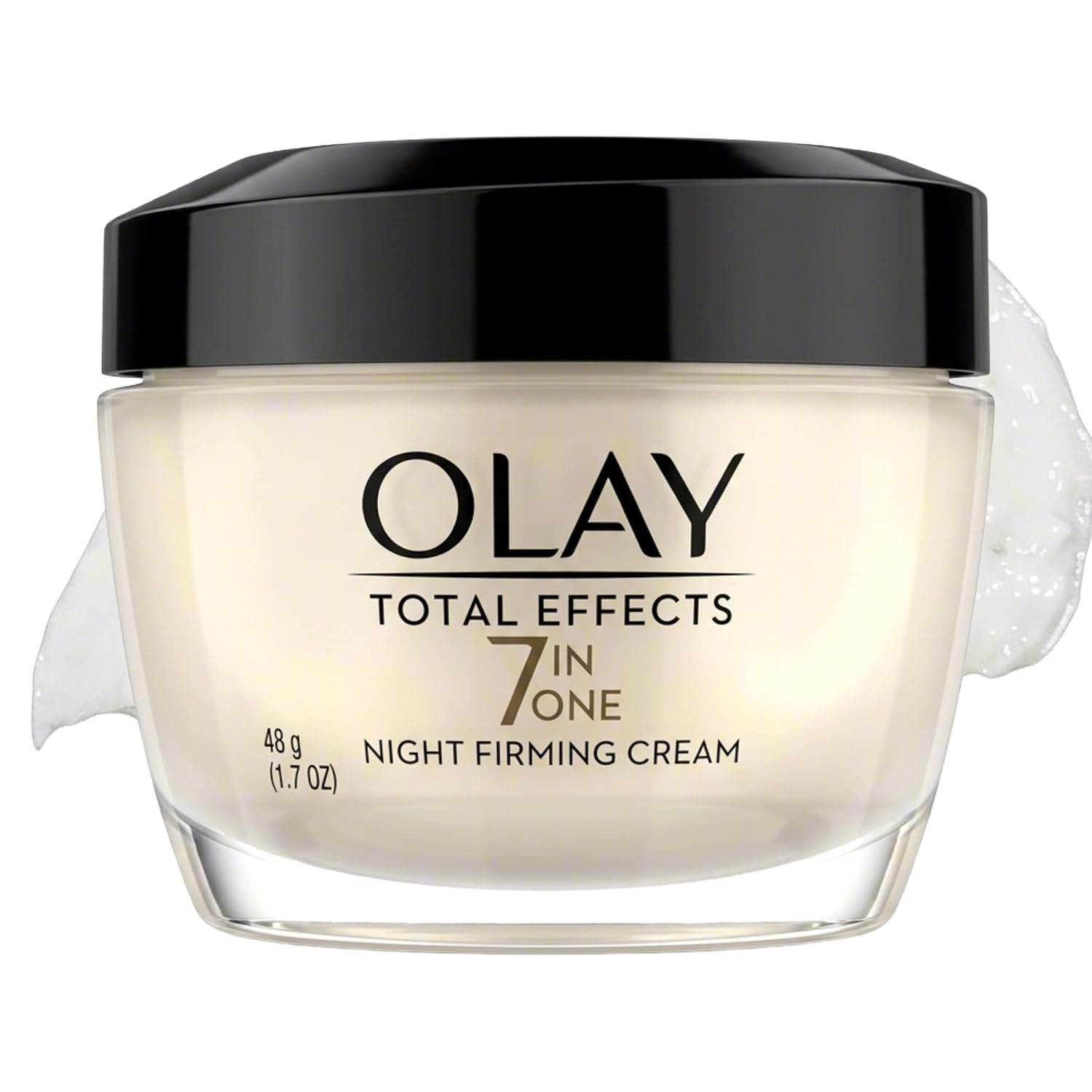 Olay Total Effects Night Firming Cream, Anti-Aging Night Face Moisturizer, 7-in-1 Benefits: Hydrates, Brightens, Visibly Evens Tone Visibly Firms & Smooths, Oil-Free Non-Greasy, 1.7 oz
