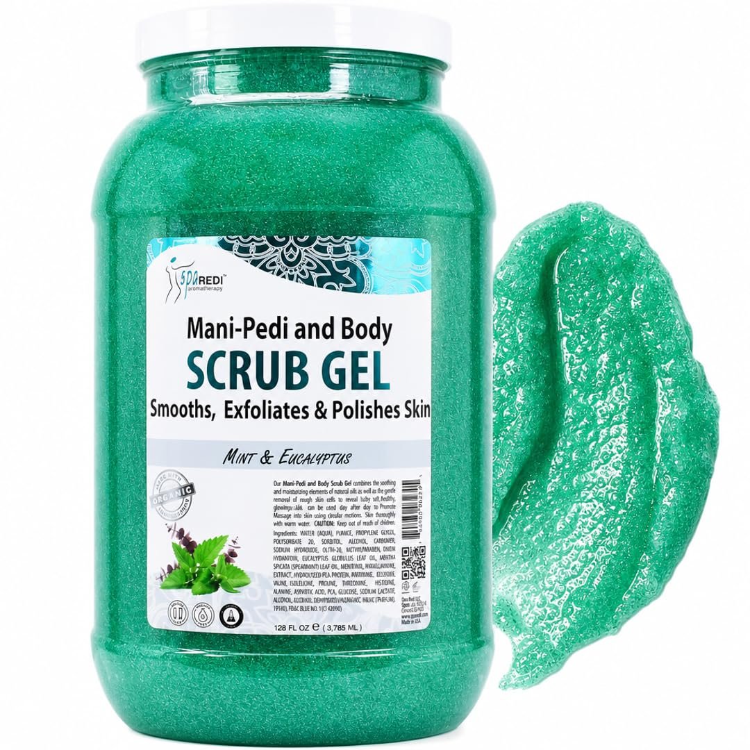 SPA REDI Pedicure Spa Pumice Foot Scrub, Softening, 128 oz