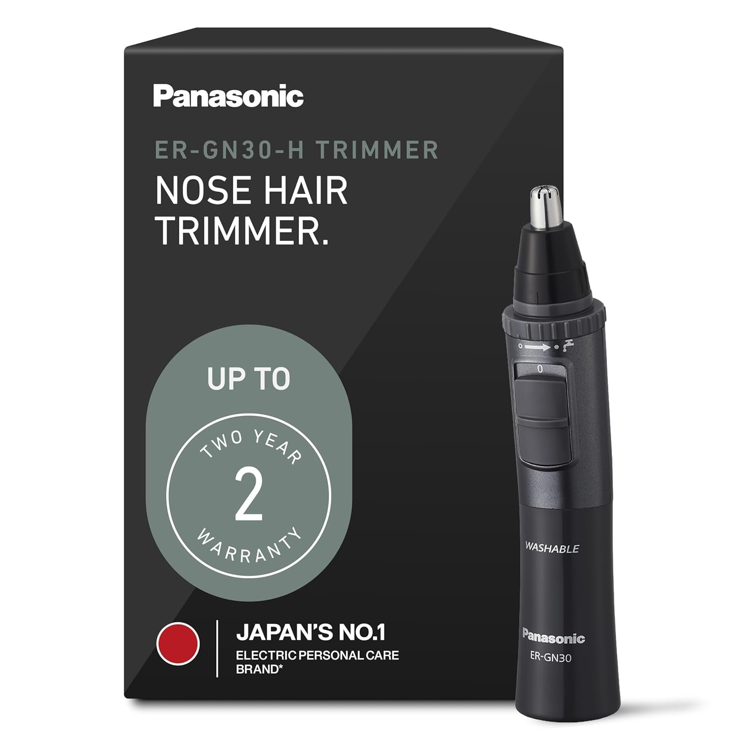 Panasonic Nose Hair Trimmer for Men, Ear Trimmer w/Vacuum Cleaning System