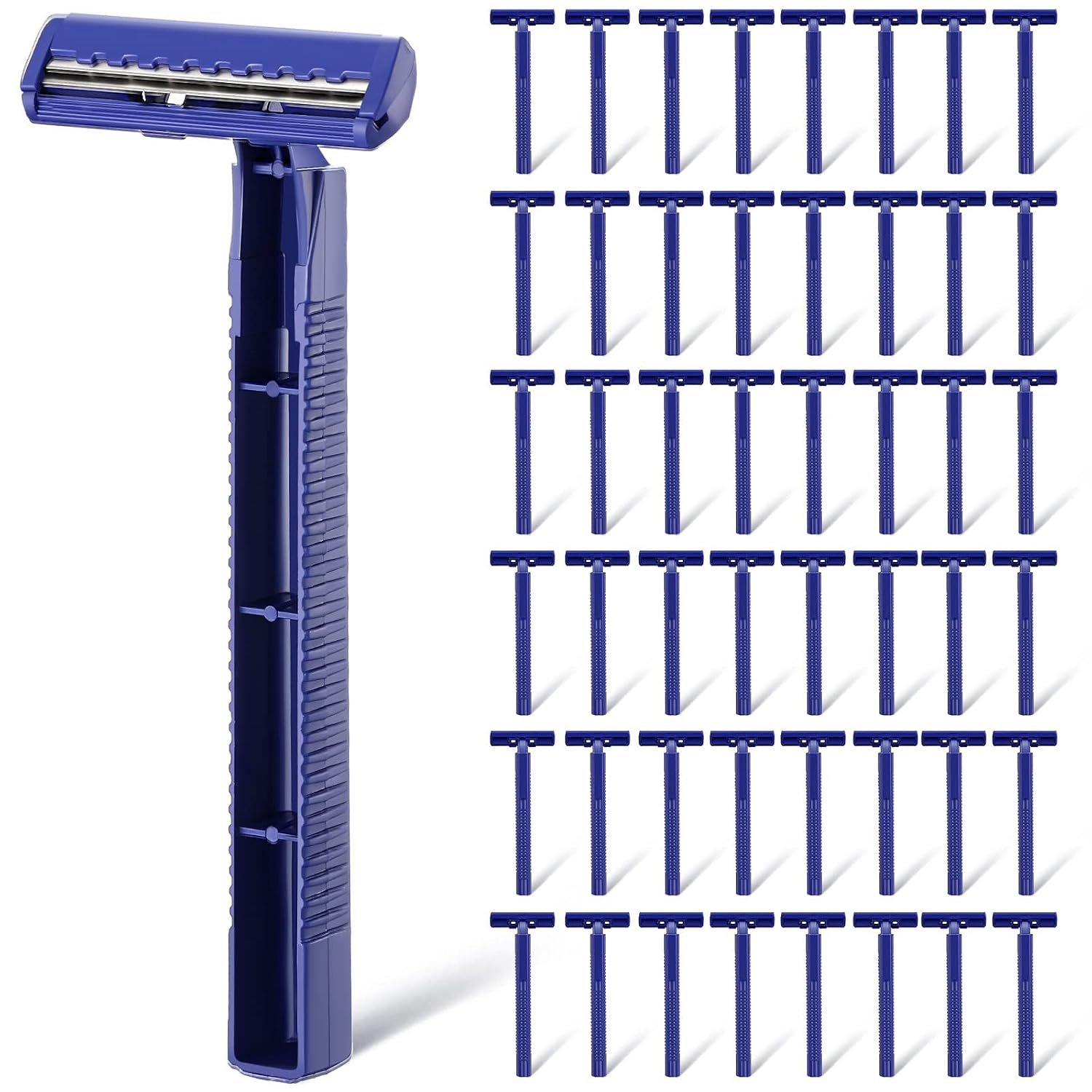 Chumia Disposable Razors for Men Manual Shaver, Royal Blue, 400 Pieces