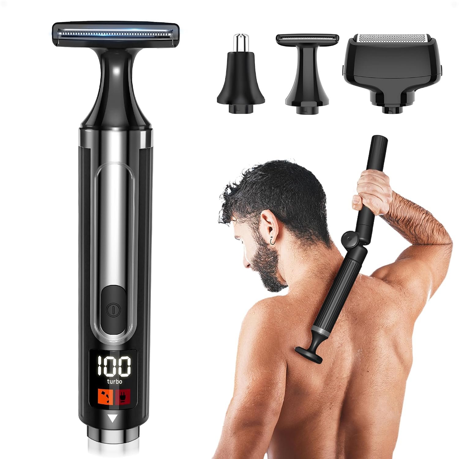 NUBACK Back Shaver for Men, Electric Body Groomer