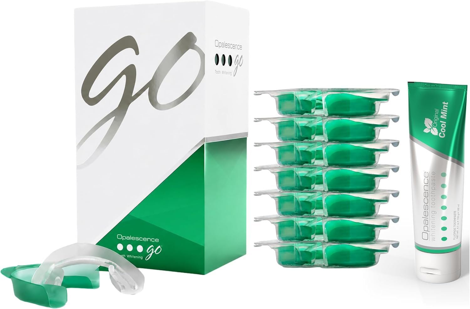 Opalescence GO 15 Mint Whitening Bundle (7 Treatments) & Toothpaste 6238