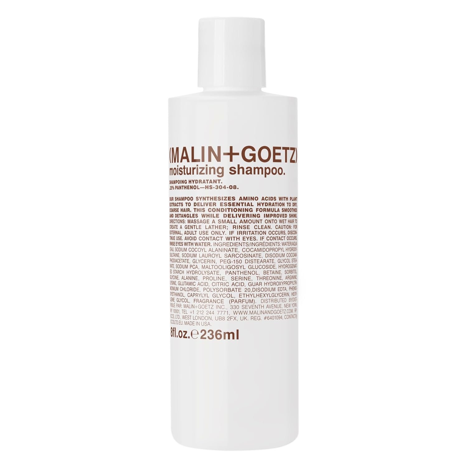 MALIN+GOETZ Moisturizing Shampoo, Neroli & Basil Daily Cleanser, 8 fl oz