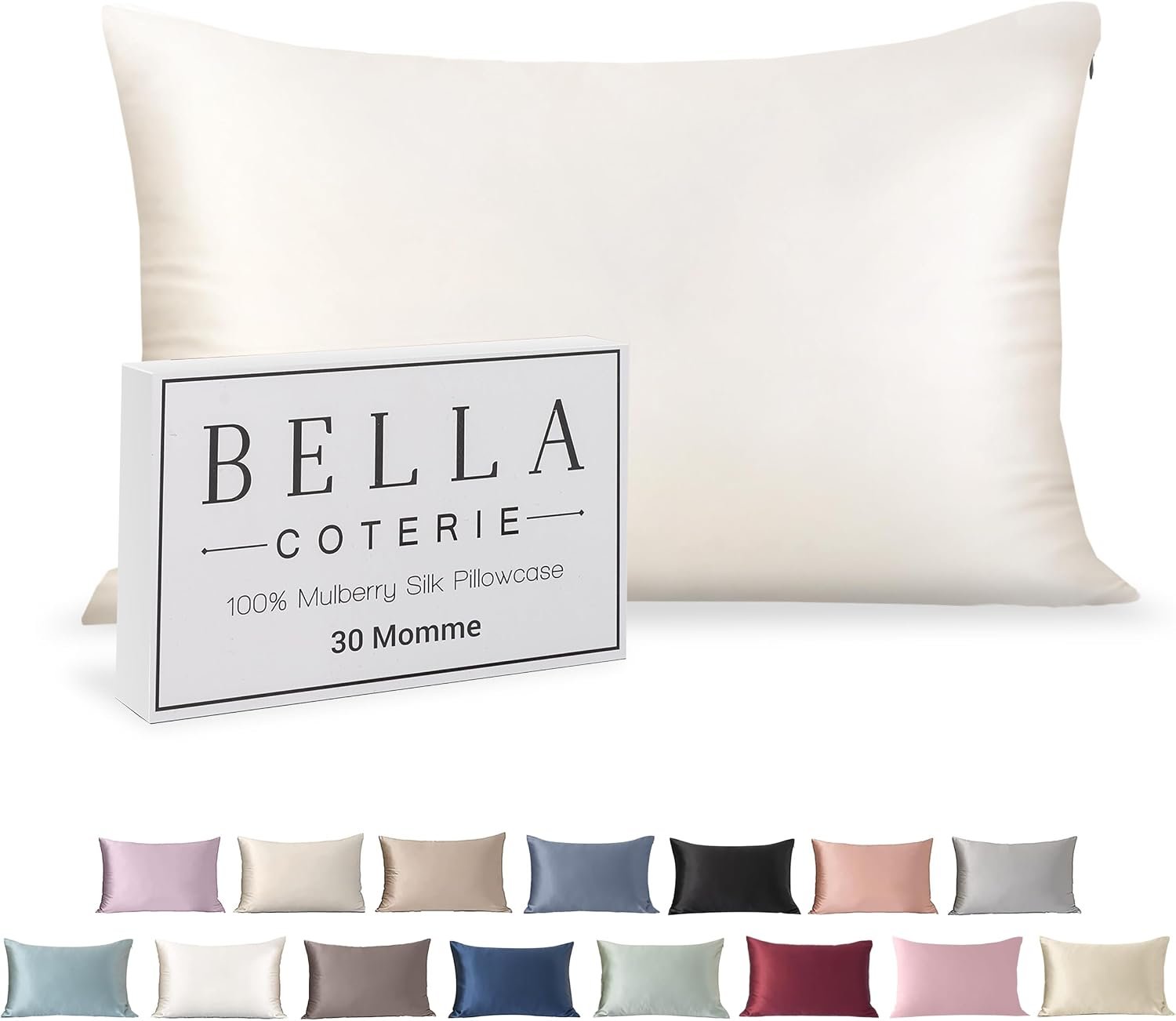 Bella Coterie | Luxury Silk Pillowcase for Hair and Skin | King Size