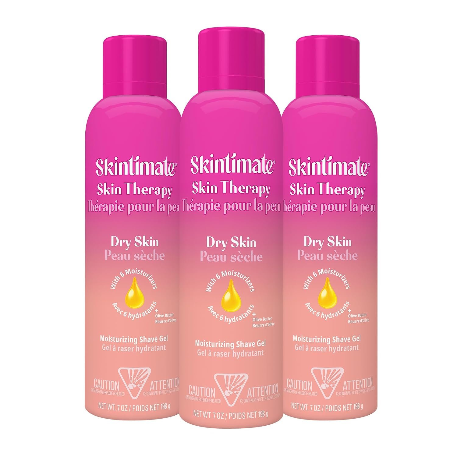 Skintimate Shaving Cream for Women, Shaving Foam, Sensitive Skin Scent, Pack of 3, 7 oz Each