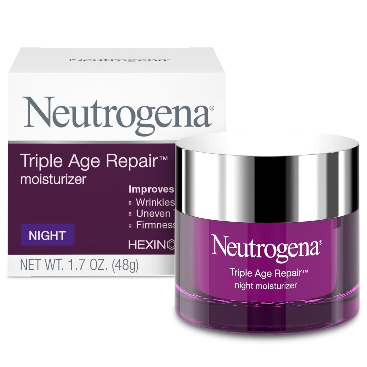 Neutrogena Triple Age Repair Night Face Moisturizer, 1.7 oz