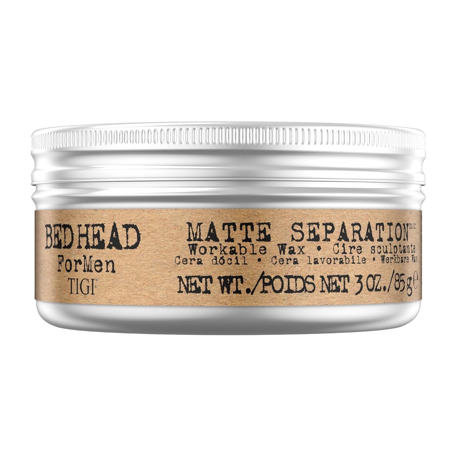 TIGI Bed Head for Men Matte Separation Workable Wax, 3 Ounce