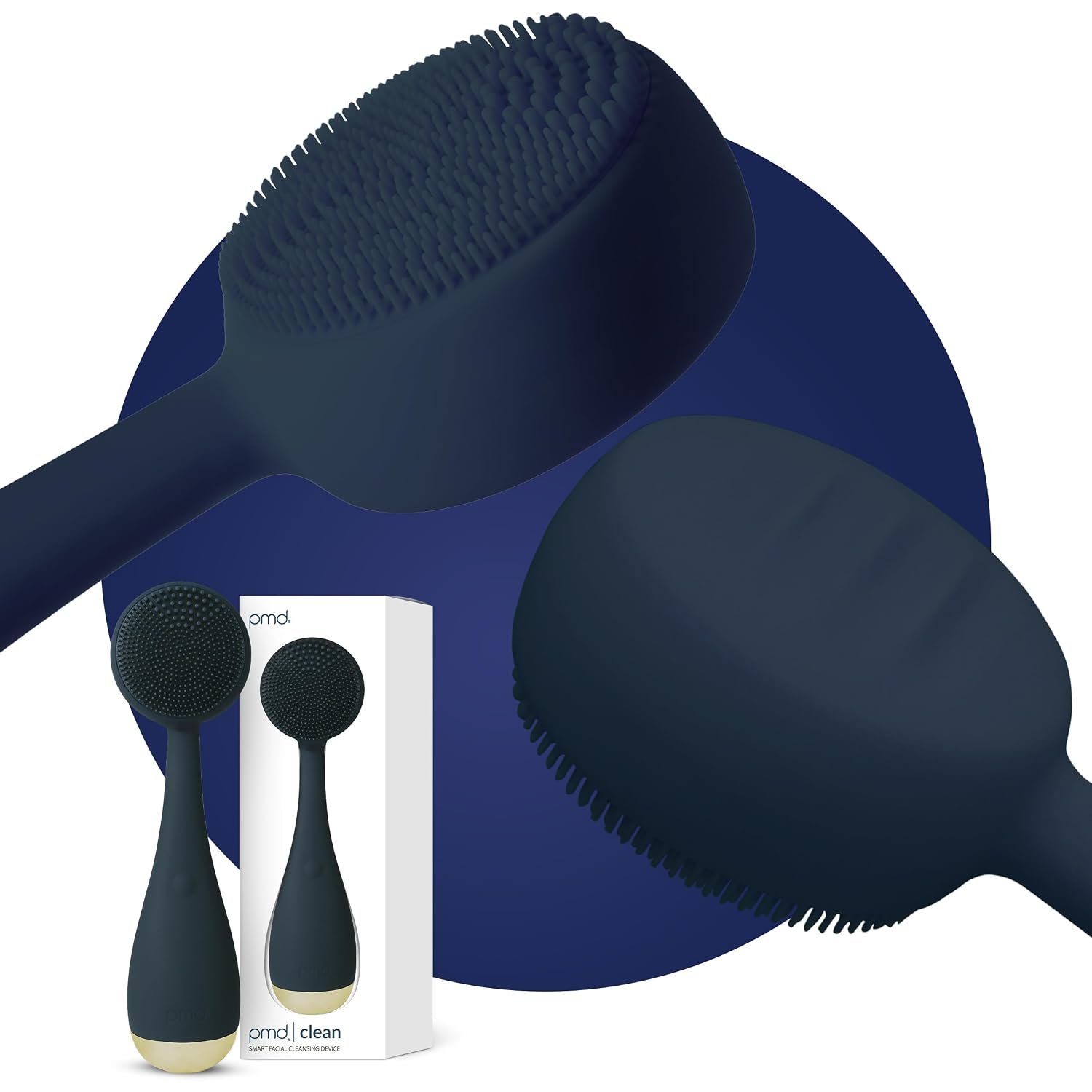 PMD Beauty Clean Facial Cleansing Brush – Waterproof Silicone Face Cleanser with Sonic Technology