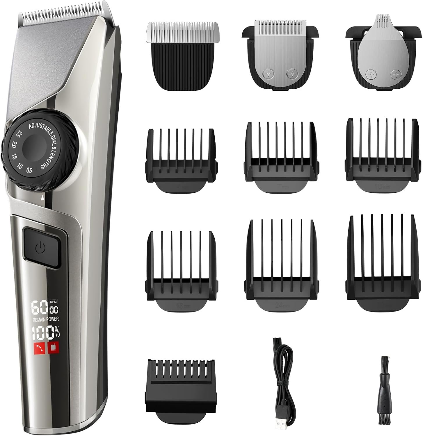 Secura Brands Beard Trimmer for Men, Cordless Beard and Hair Trimmer