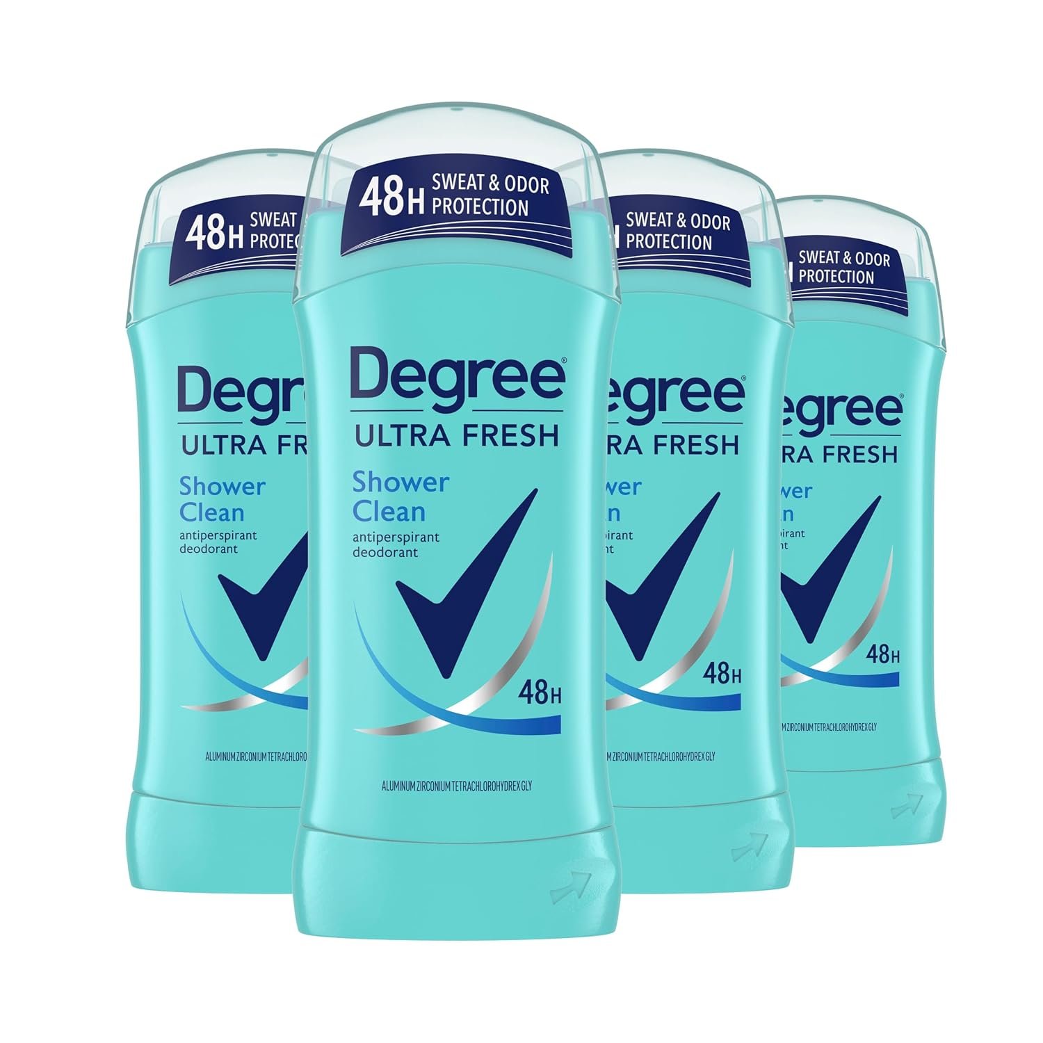Degree Ultra Fresh Antiperspirant Deodorant, Shower Clean, 4 Count, 2.6 oz