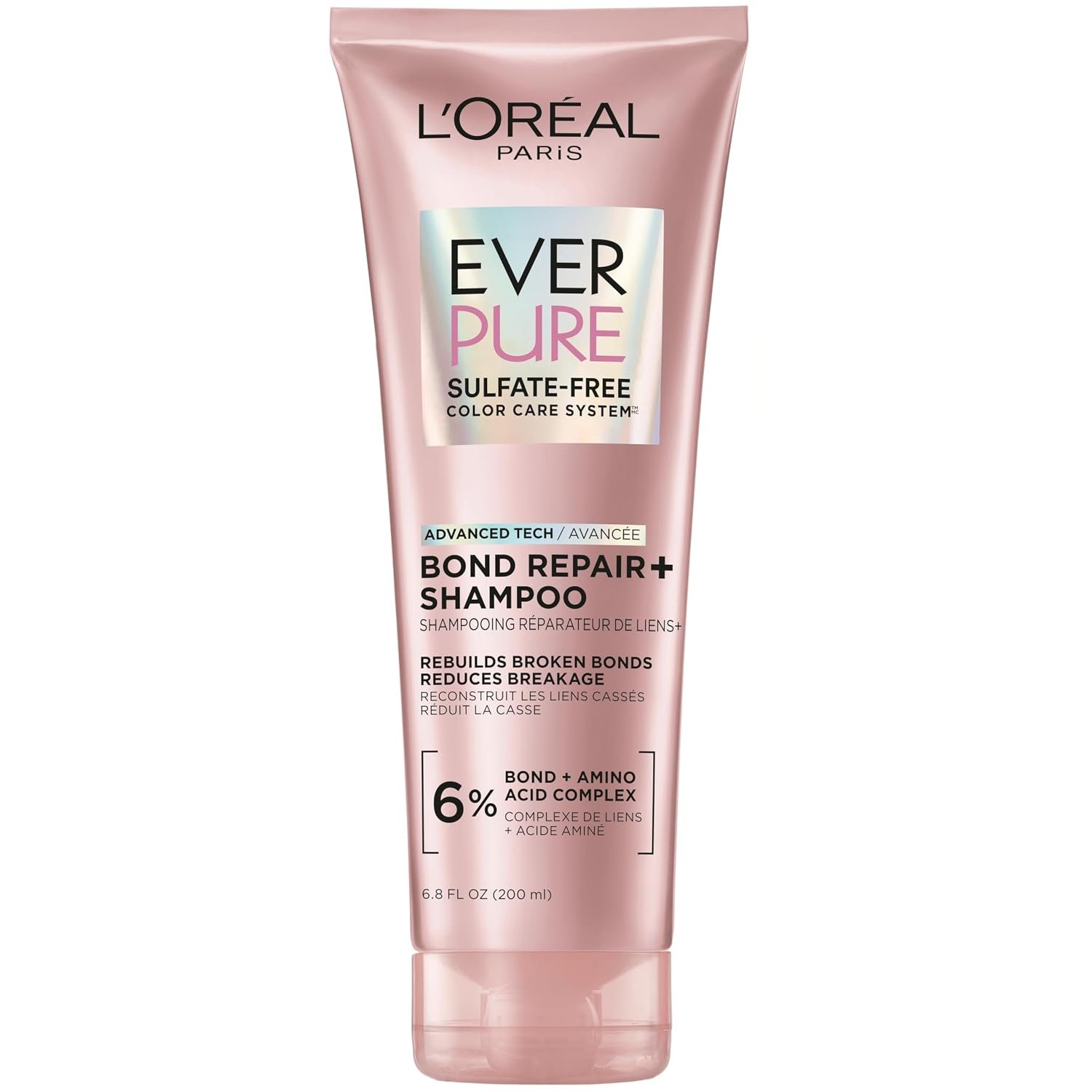 L’Oreal Paris Sulfate Free Bond Repair+ Shampoo, 6.8 Fl Oz