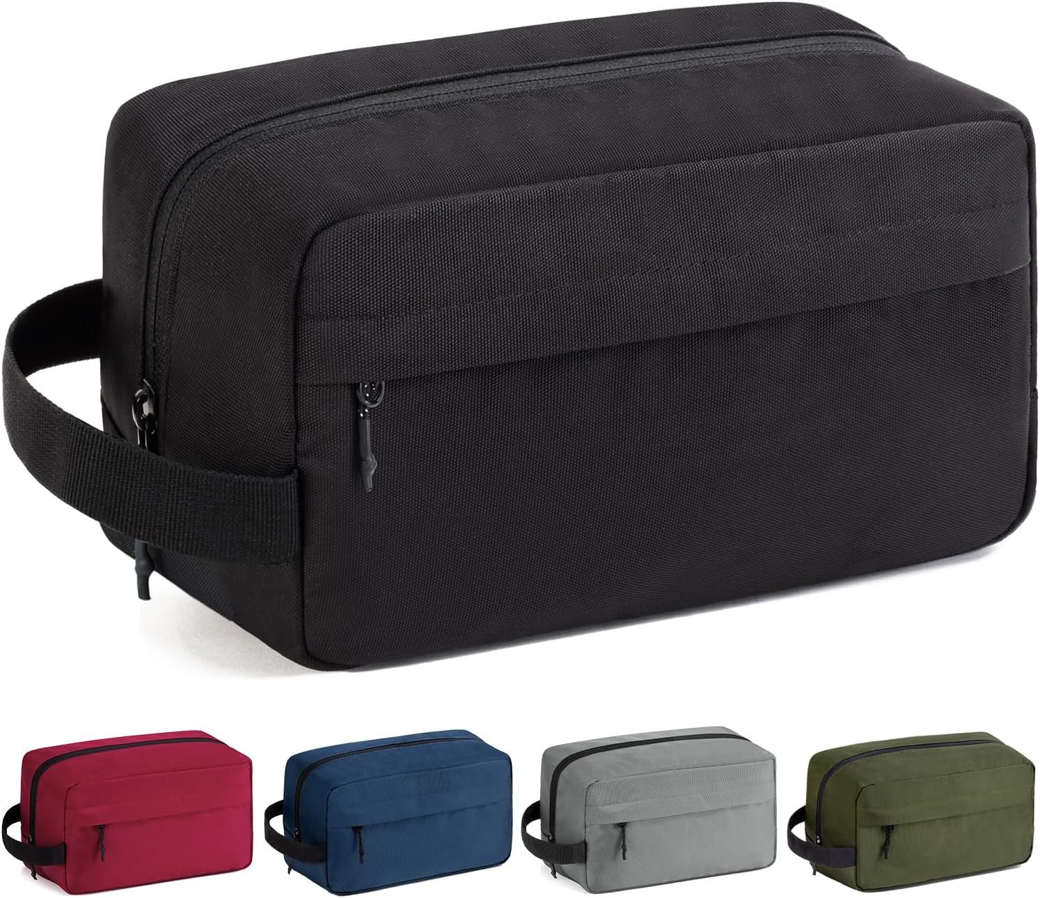 Vorspack Water Resistant Travel Toiletry Bag for Men Women – Medium & Black
