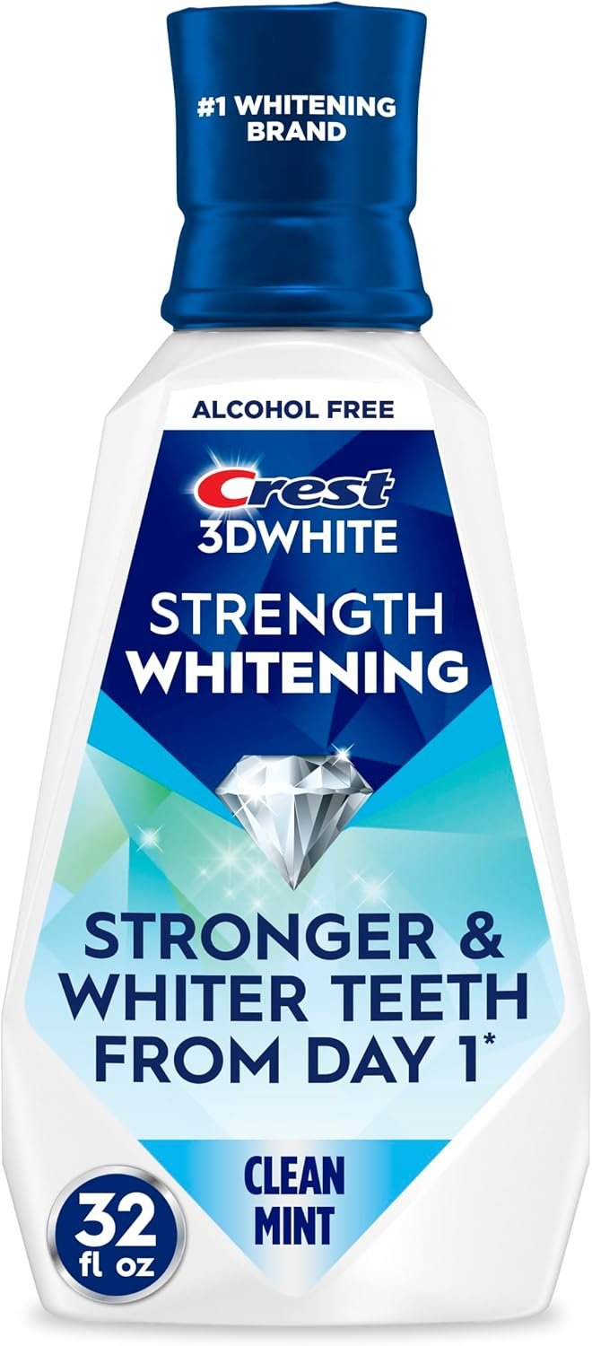 Crest 3D Clean Mint Mouthwash, 32 Fluid Ounce
