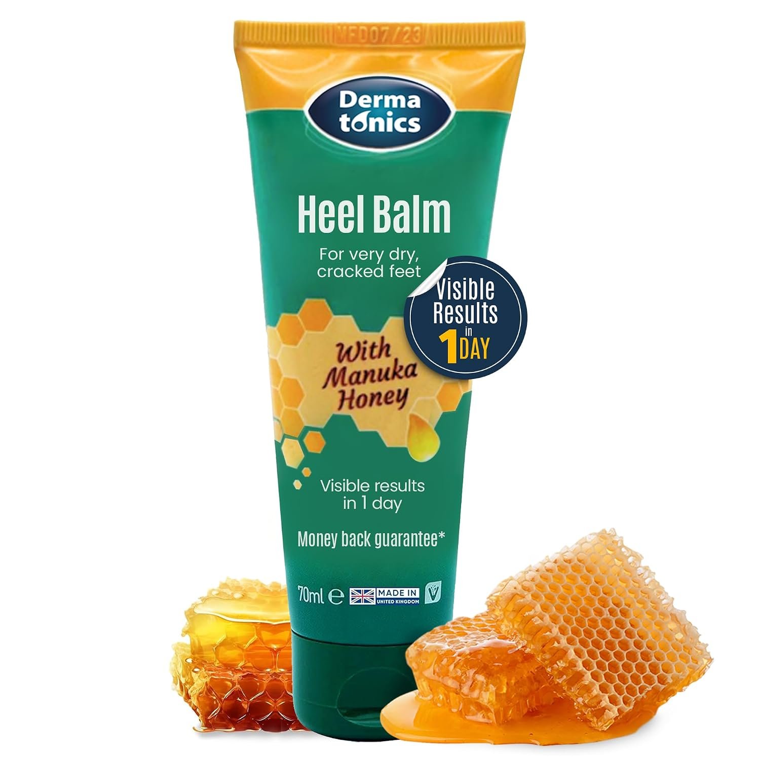 Dermatonics Manuka Honey Heel Balm for Cracked Heels, 70ml