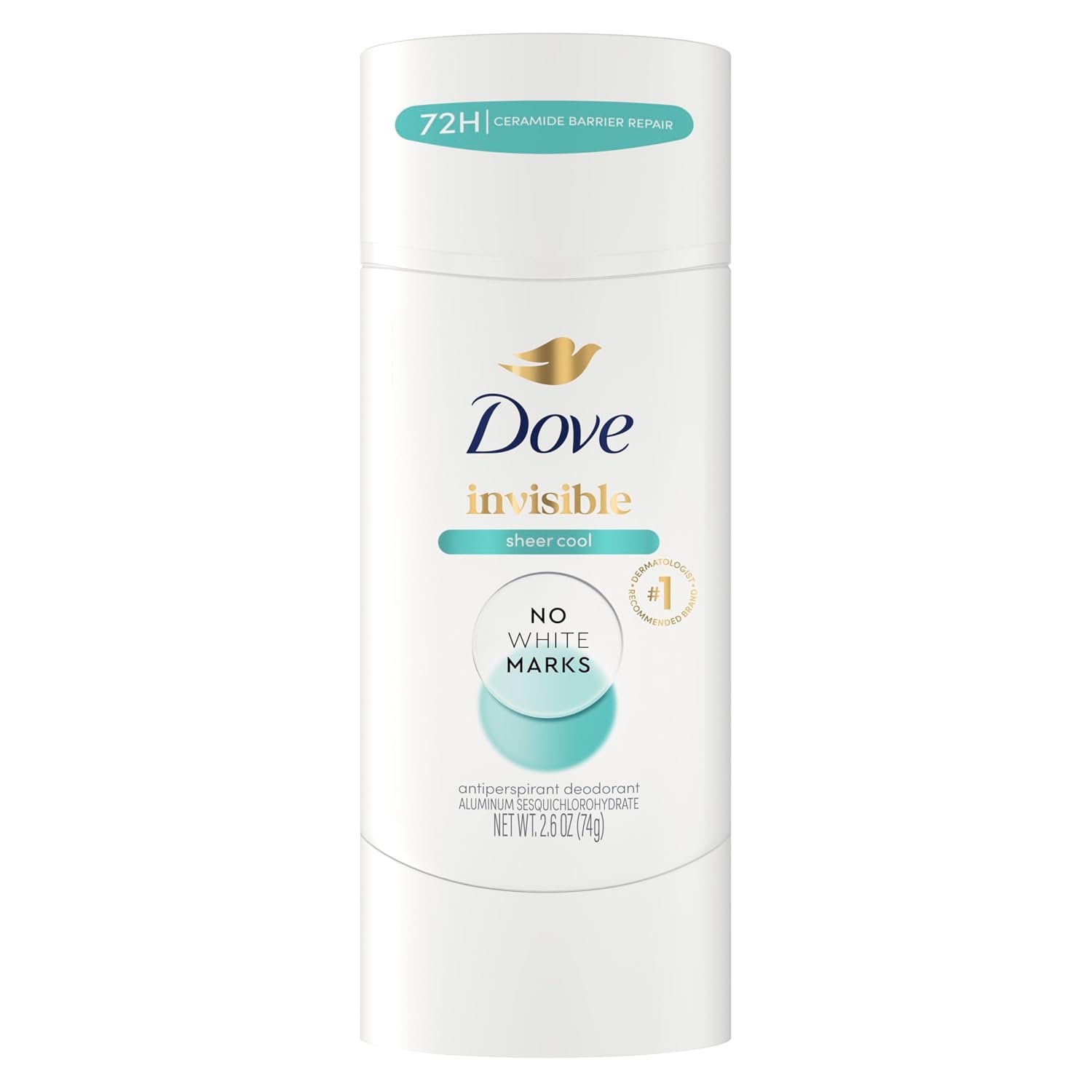 Dove Invisible Antiperspirant Deodorant Stick Sheer Cool 2.6 oz