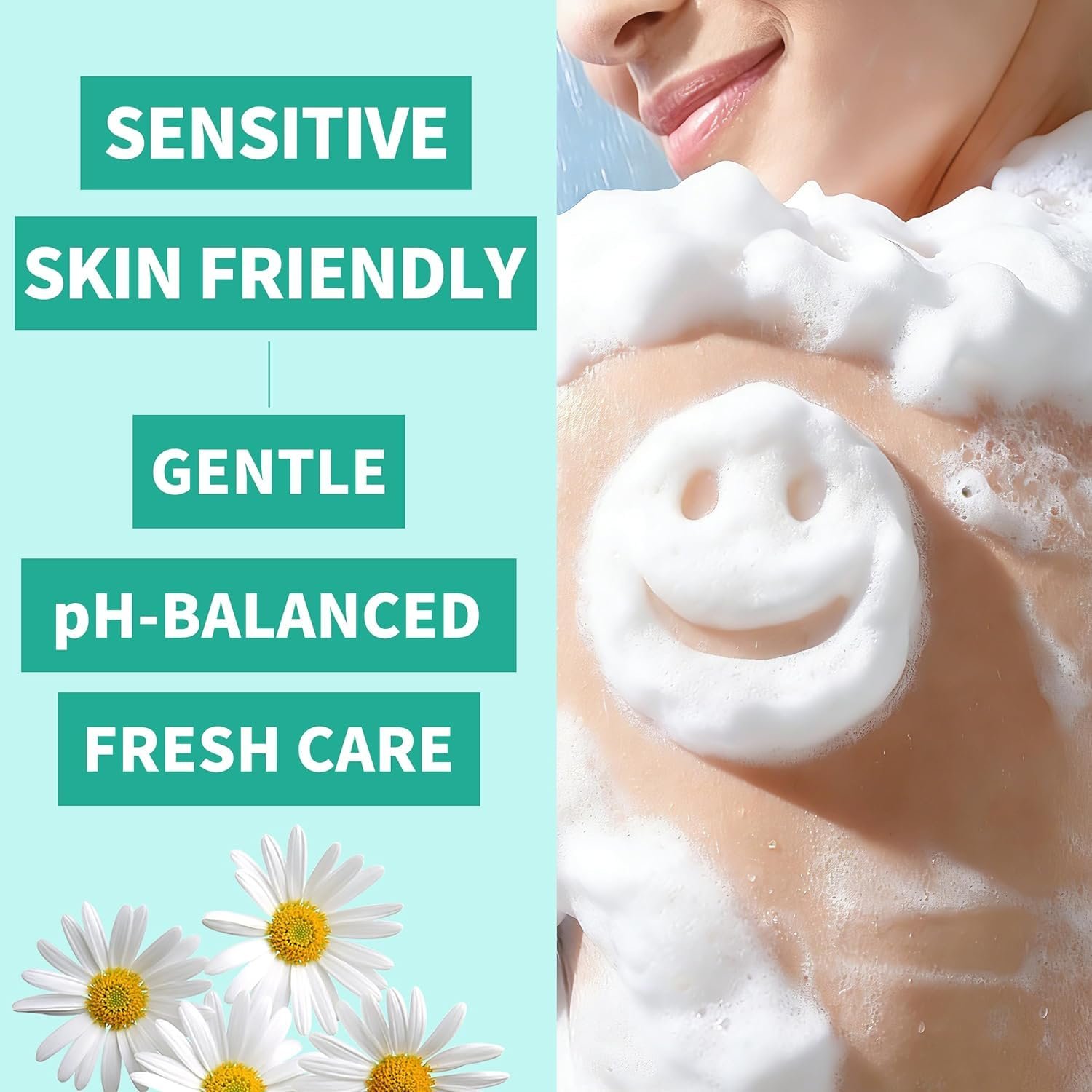 Wash | Intimate Cleanser for Women & Men, pH-Balanced Aloe Vera Formula with Prebiotic Complex & Fermented Ingredients, Ultra-Gentle Daily Care for Sensitive Skin 6.76 Fl Oz (One Pacek)