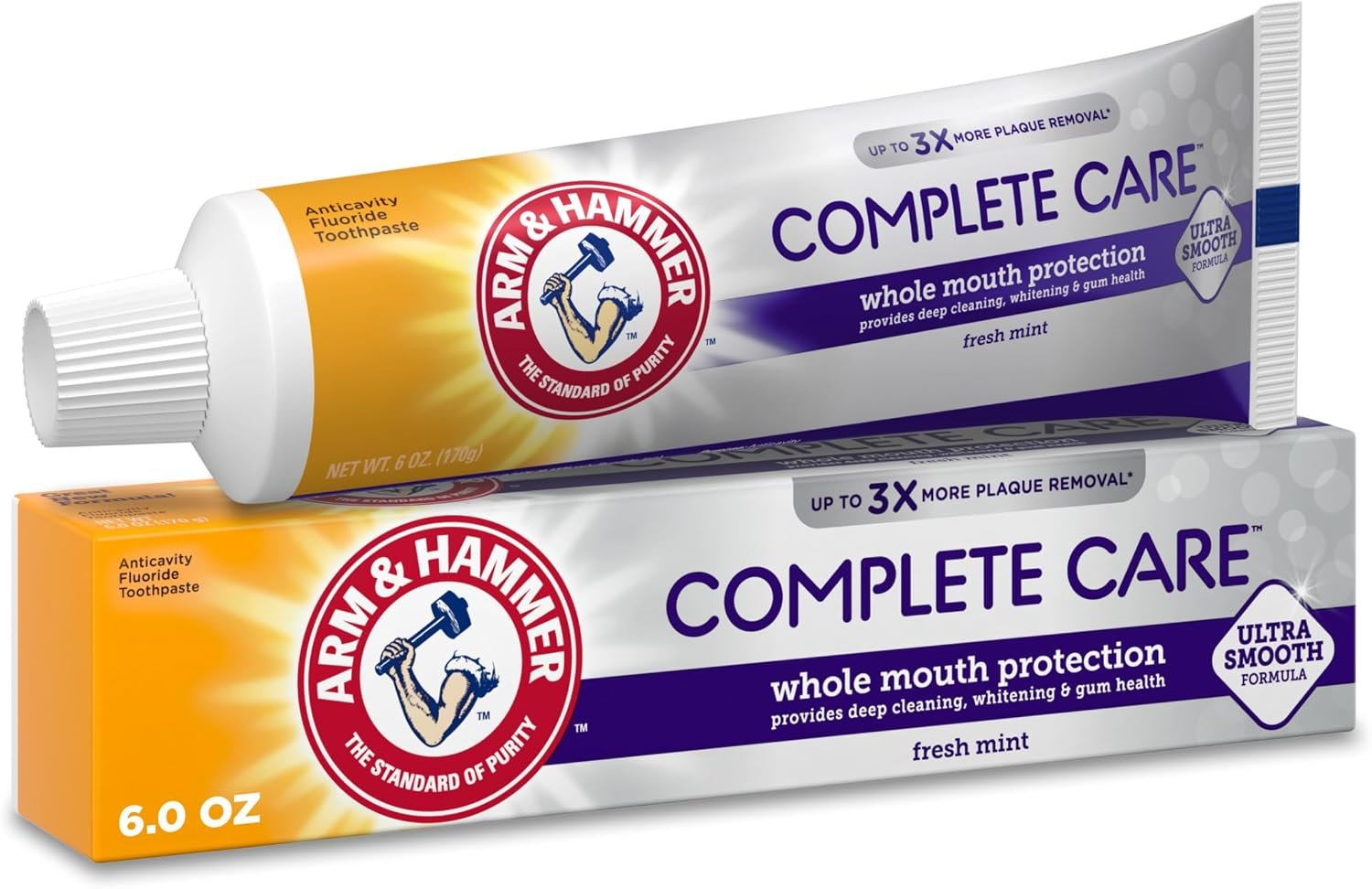 ARM & HAMMER Complete Care Toothpaste, Fresh Mint, 6.0 oz