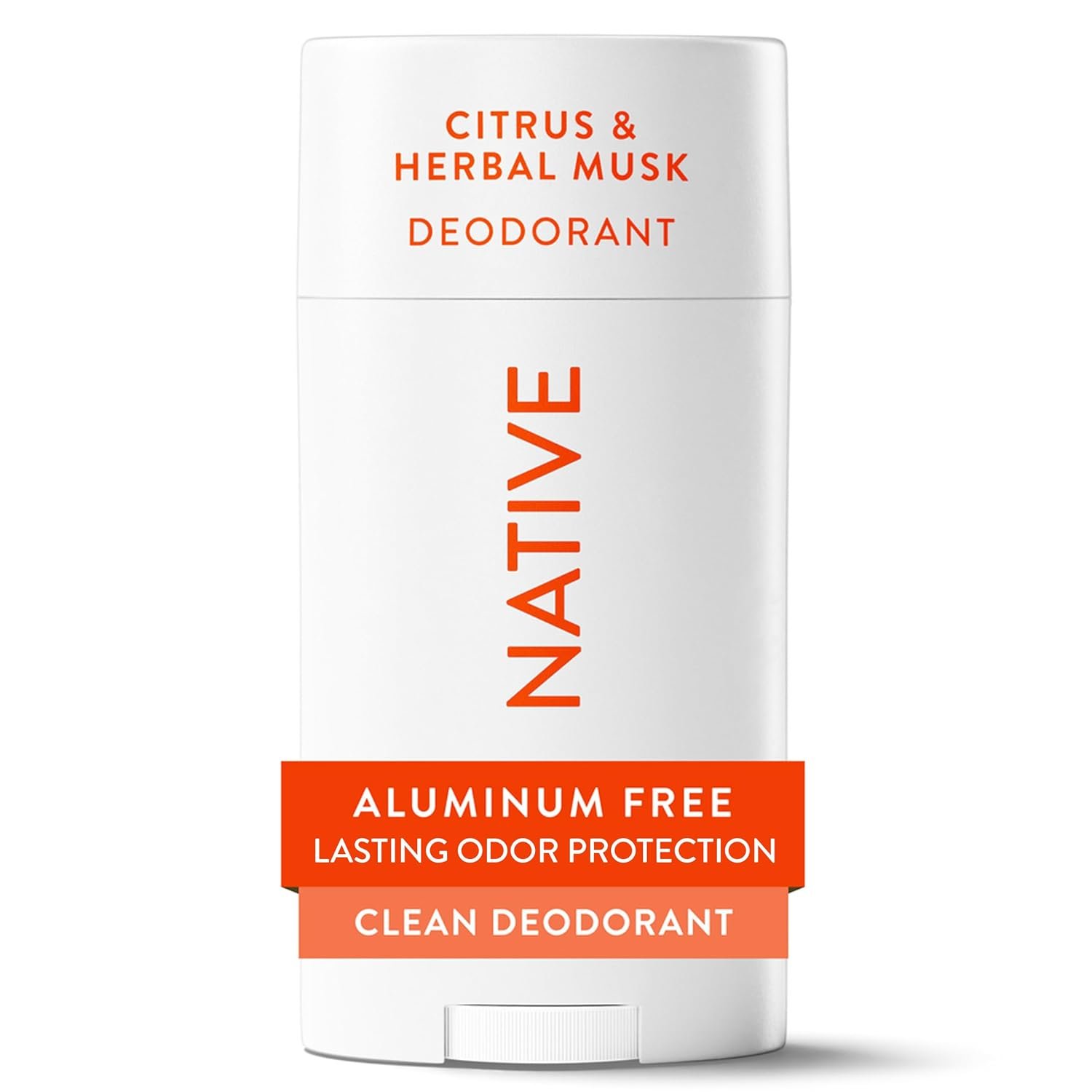 Native Deodorant Contains Naturally Derived Ingredients, 72 Hour Odor Control, Deodorant for Women and Men, Aluminum Free, Citrus & Herbal Musk 2.65oz