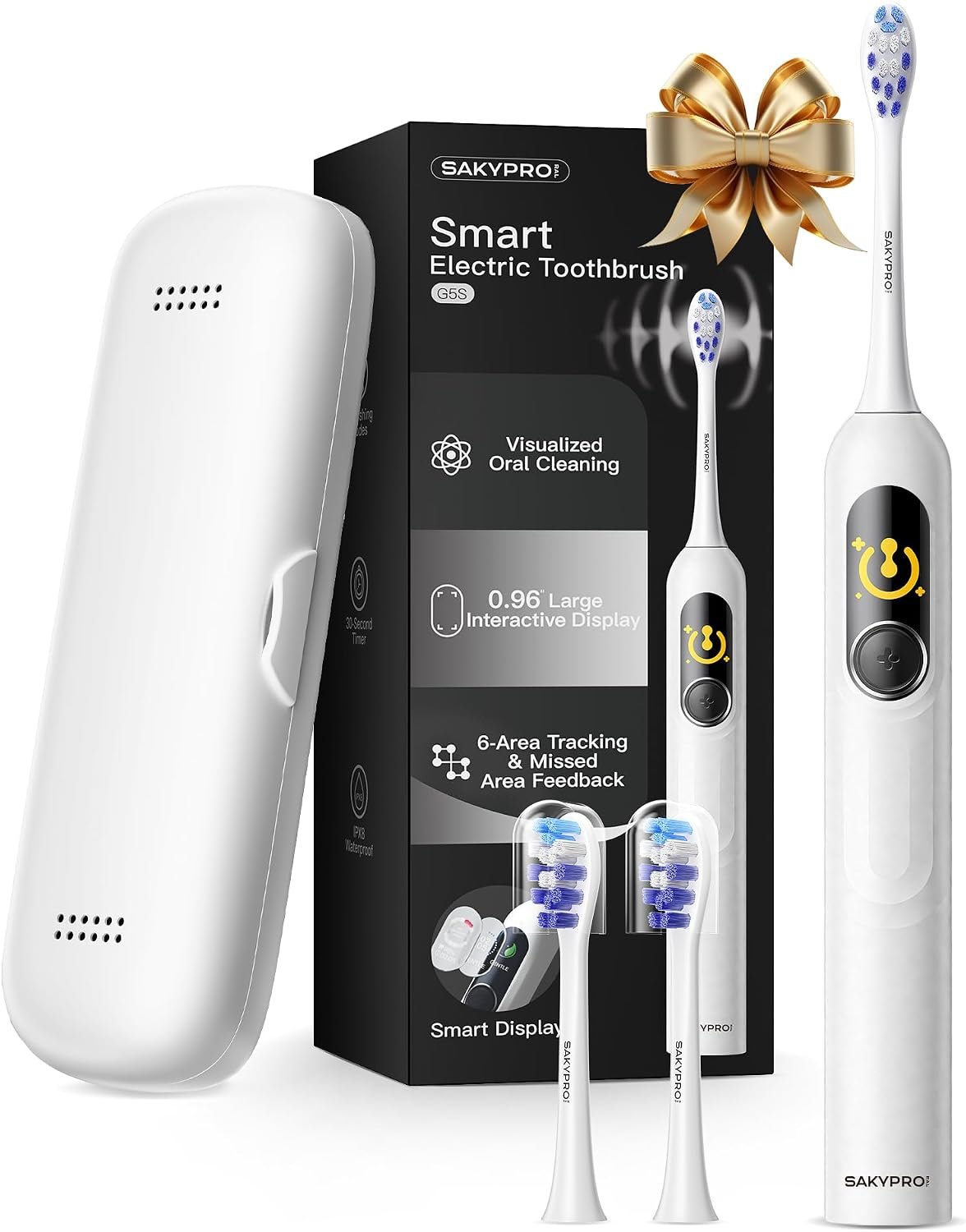 SAKYPRORAL G5S Smart Electric Toothbrush Adults & Kids