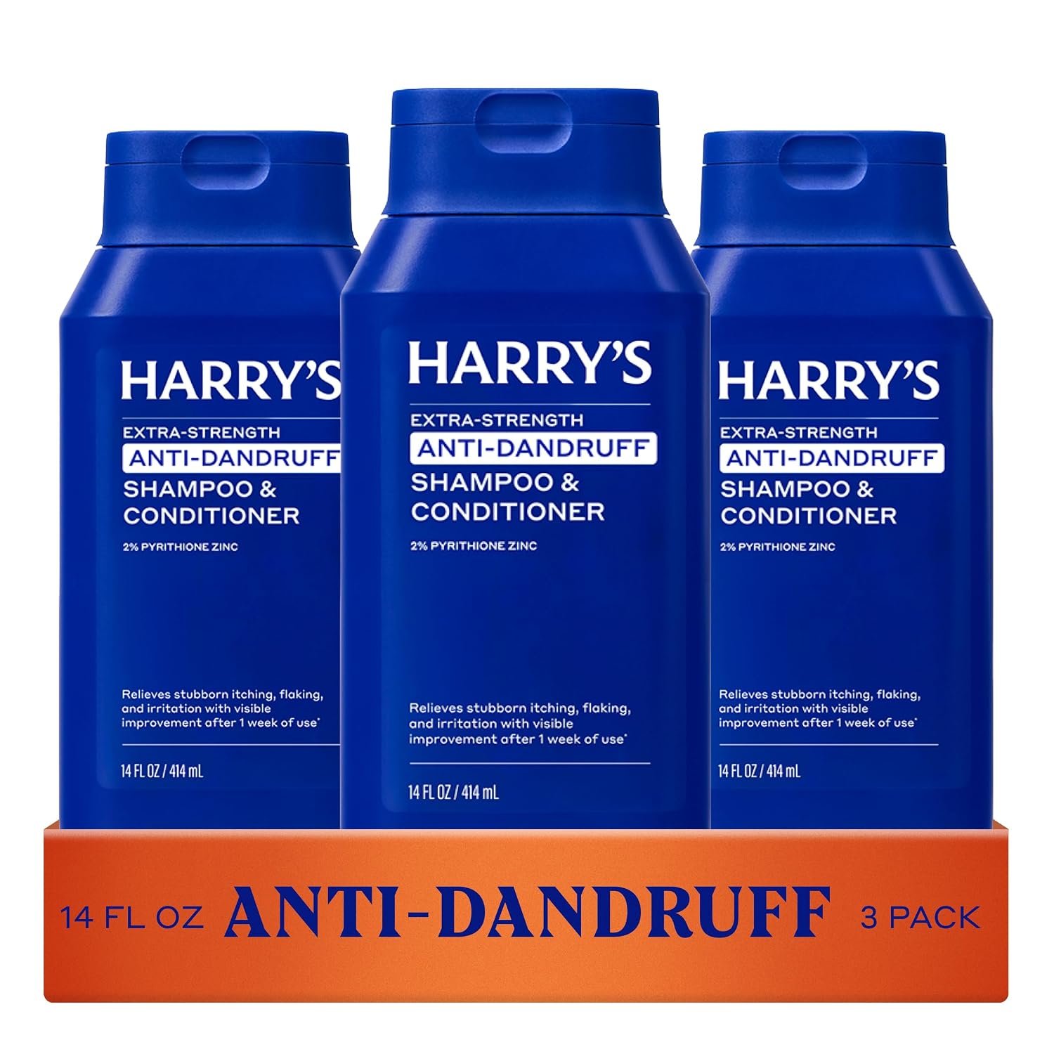 Harry’s Anti-Dandruff Men’s 2 in 1 Shampoo and Conditioner – 14 oz (3 Pack)