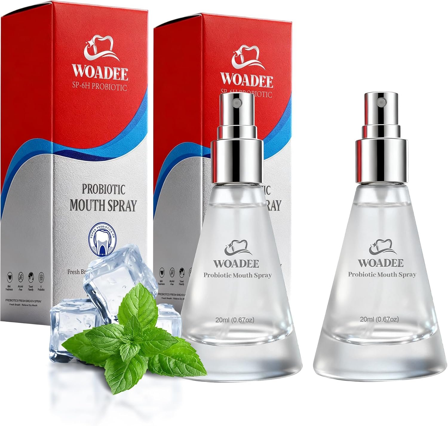 Dry Mouth Spray– Fresh Breath,Cool Mint Pocketmist with Probiotic,20ml