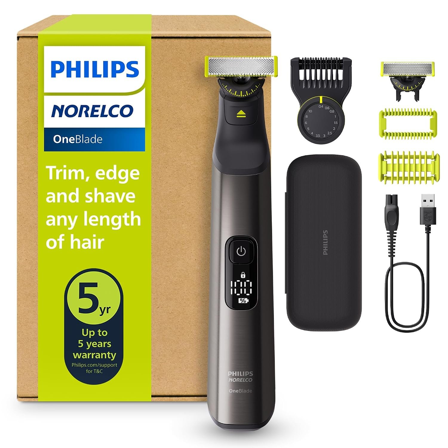 Philips Norelco Body Groomer 5000, Body & Balls, Dual Head Trimmer & Shaver