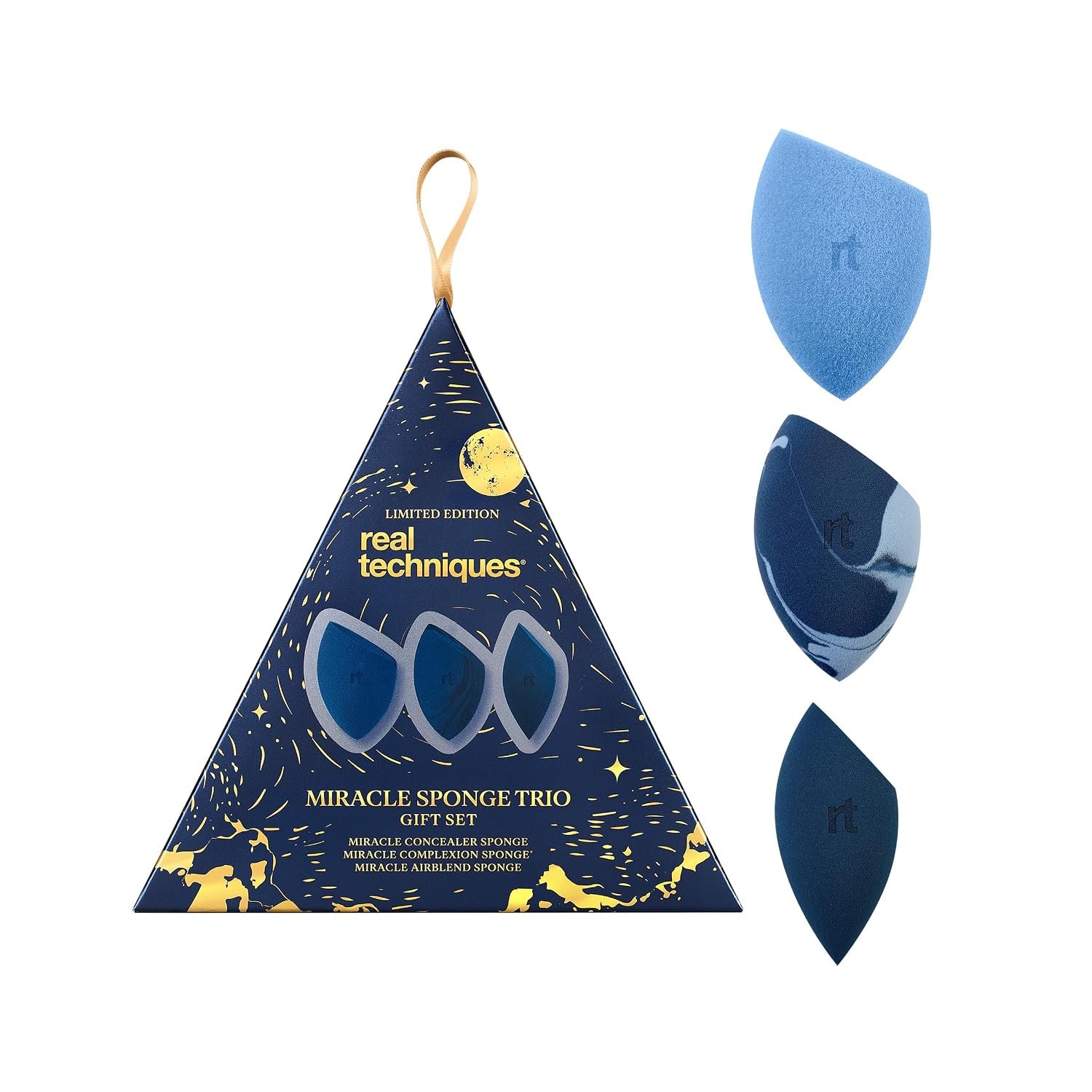 Real Techniques Miracle Sponge Trio 3-Piece Makeup Sponge Gift Set
