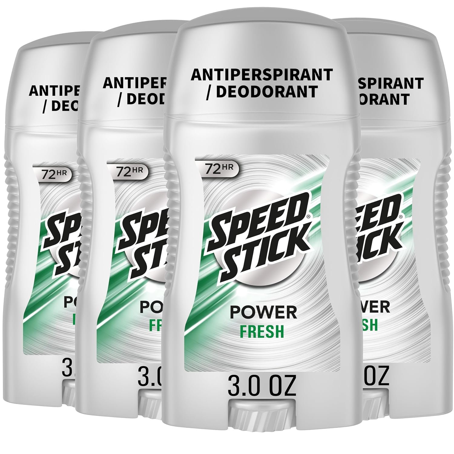 Speed Stick Power Antiperspirant Deodorant, Fresh Scent, 3.0 oz (4 Pack)