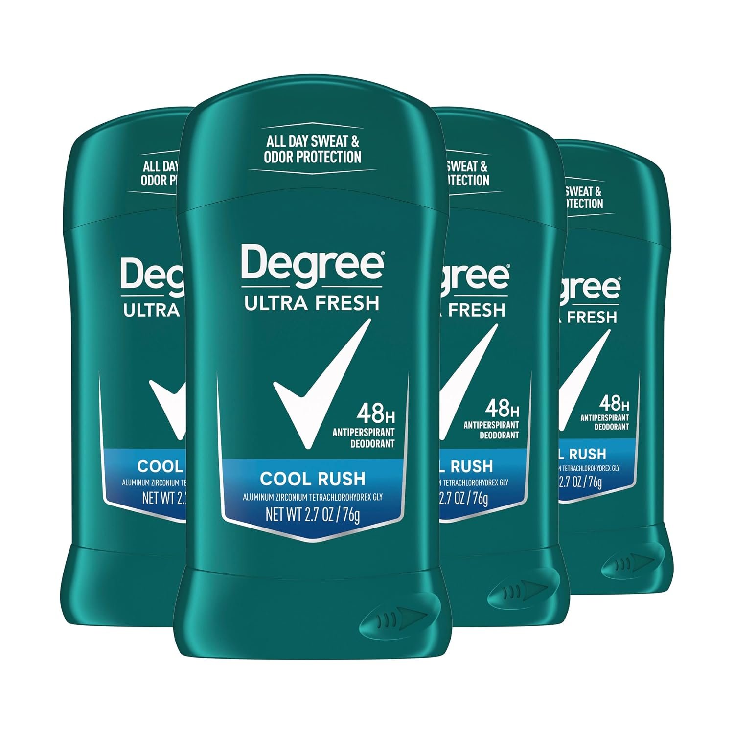 Degree Men Ultra Fresh Antiperspirant Deodorant, Cool Rush, 4 Pack, 2.7 oz