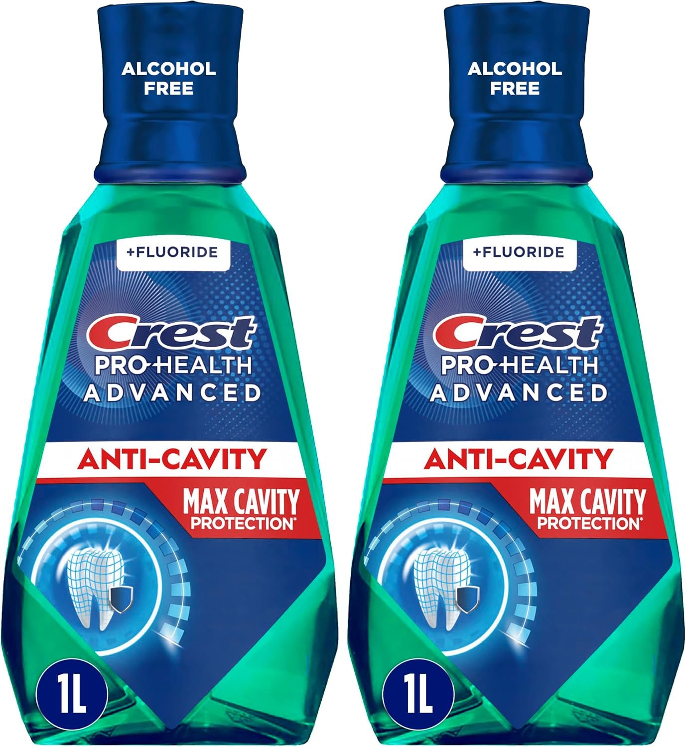 Pro-Health Advanced Maximum Cavity Protection Mouthwash – Alcohol-Free -Mild Mint – 2x1L