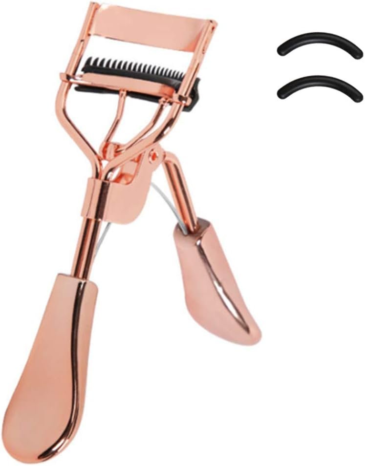 Uranian Beauty Eyelash Curler Comb Eyelash Curlers with 2 Silicone Refill Pads Premium Lash Curler Makeup Tool for Women and Girls
