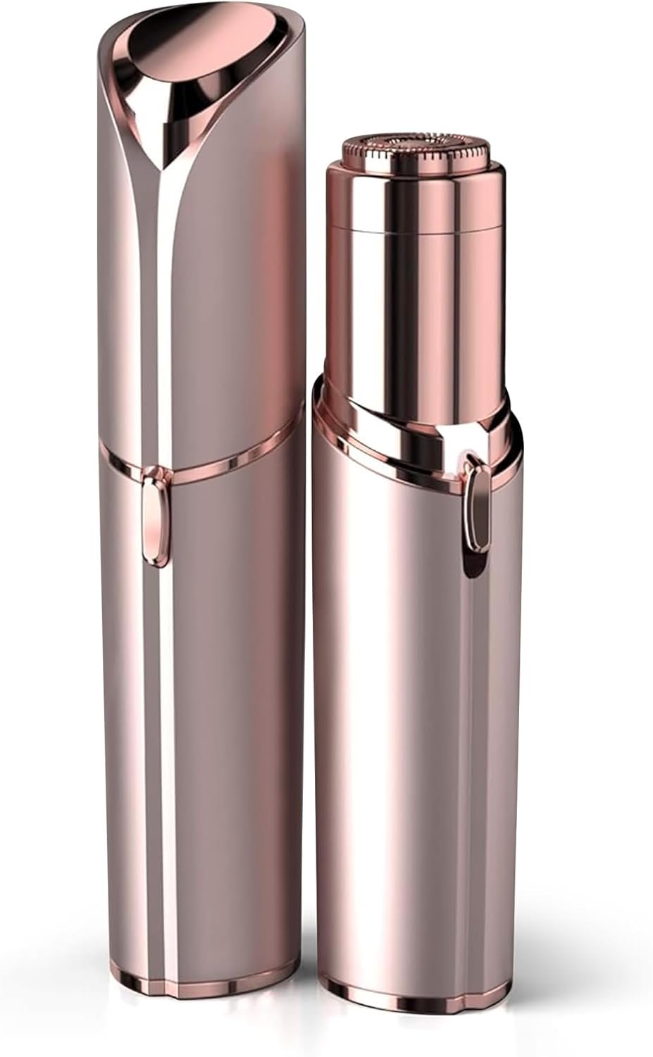 Facial Hair Remover for Women – as Seen on TV Painless Face Shaver – Electric Hair Removal Device for Face Lips Peach Fuzz with Light (Rose Gold)